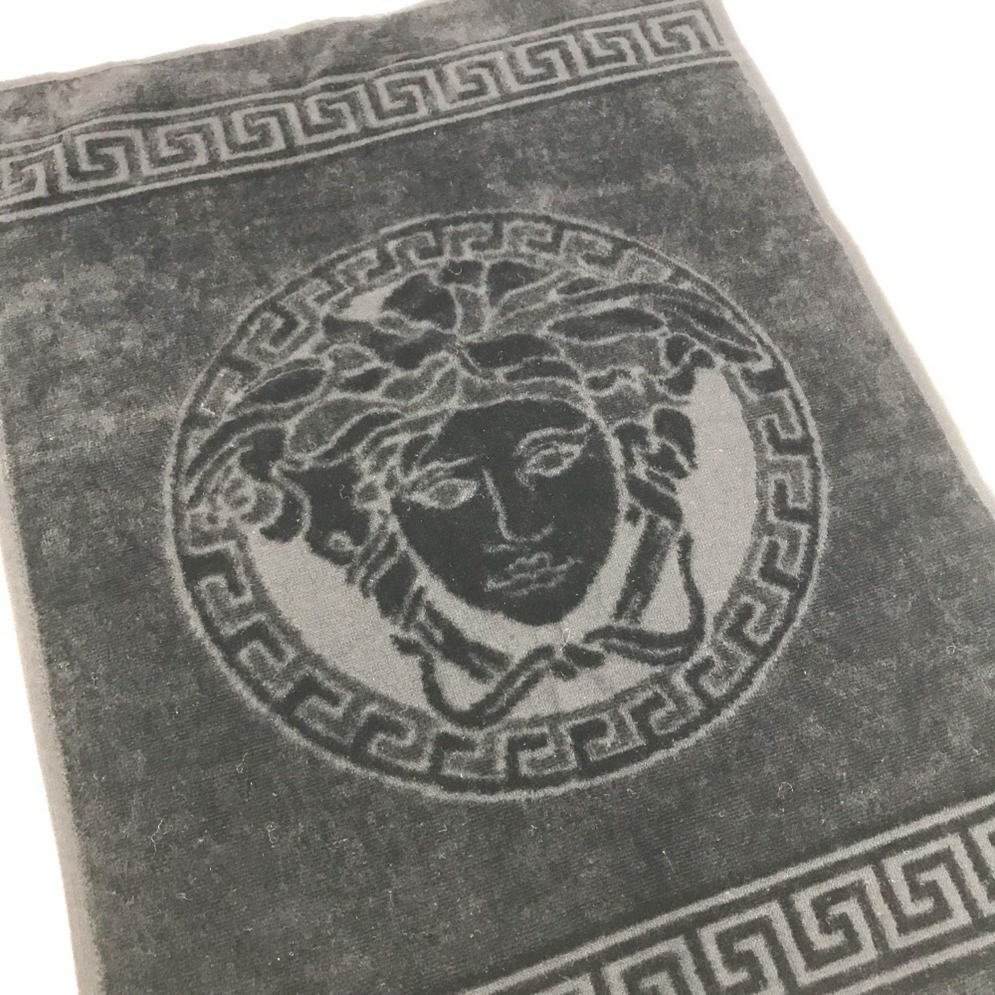 Versace VERSACE Medusa Face Towel Cotton Men's Black Size ONE SIZE - 6 Thumbnail