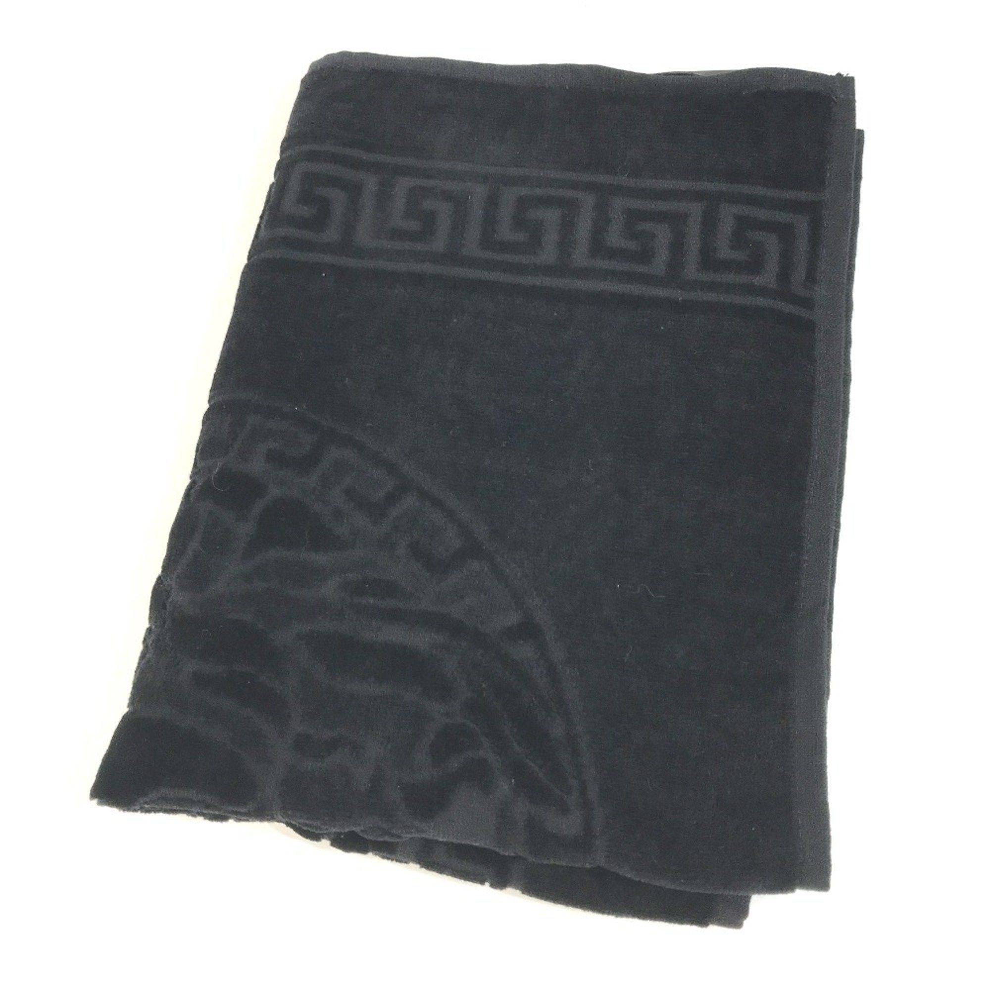 Versace VERSACE Medusa Face Towel Cotton Men's Black Size ONE SIZE - 10 Thumbnail