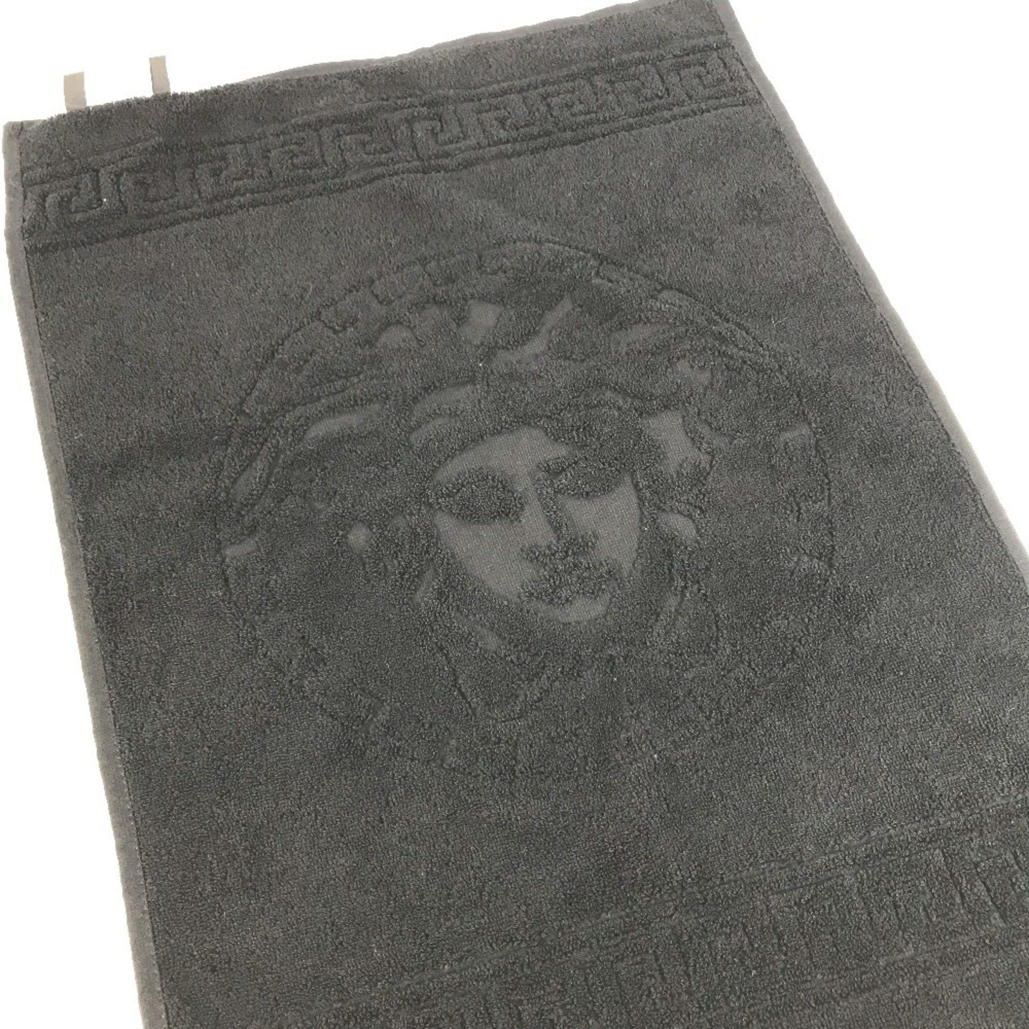 Versace VERSACE Medusa Face Towel Cotton Men's Black Size ONE SIZE - 8 Thumbnail