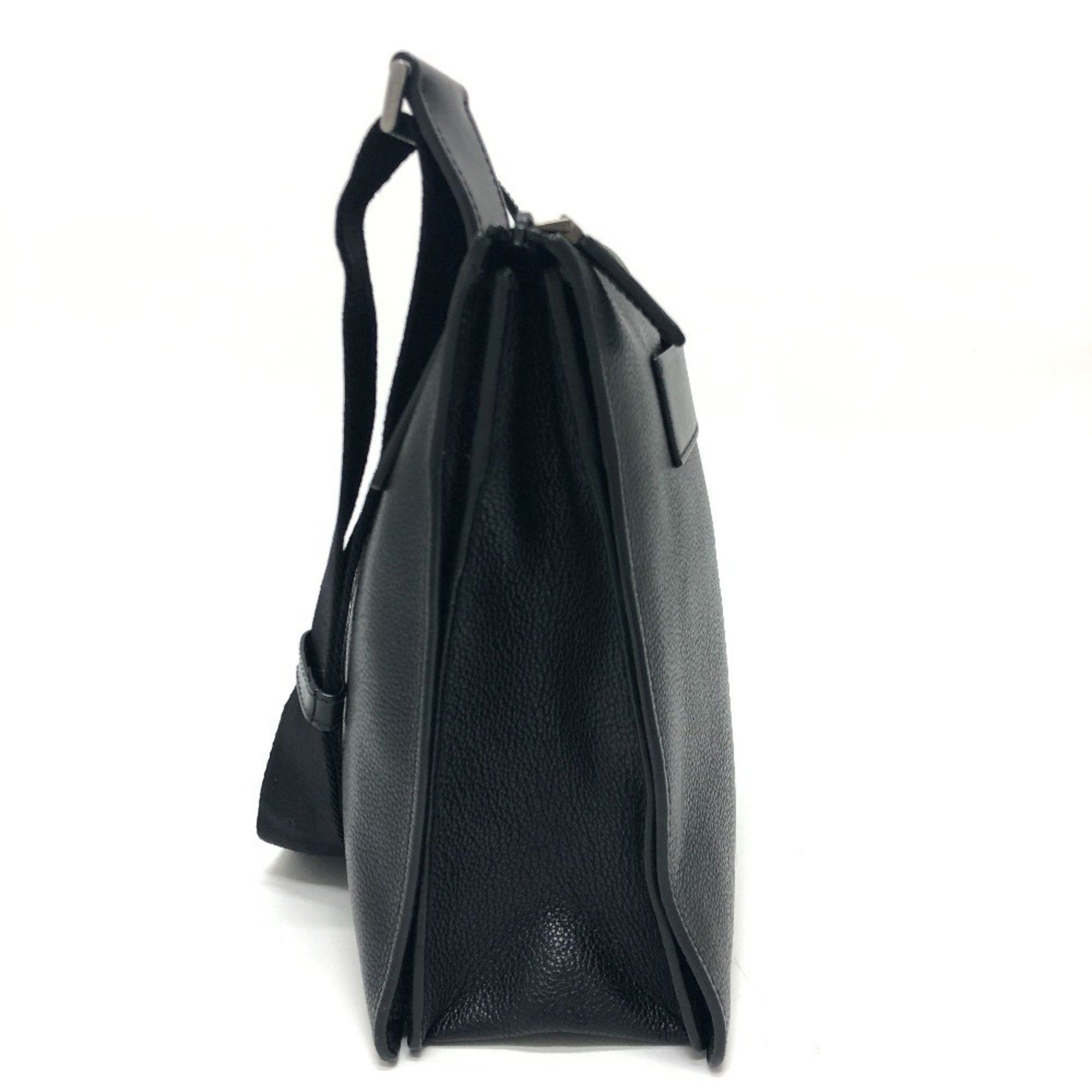 Prada Prada 2VH013 Triangle Plate Bag Shoulder Leather Men's Black Size ONE SIZE - 4 Thumbnail