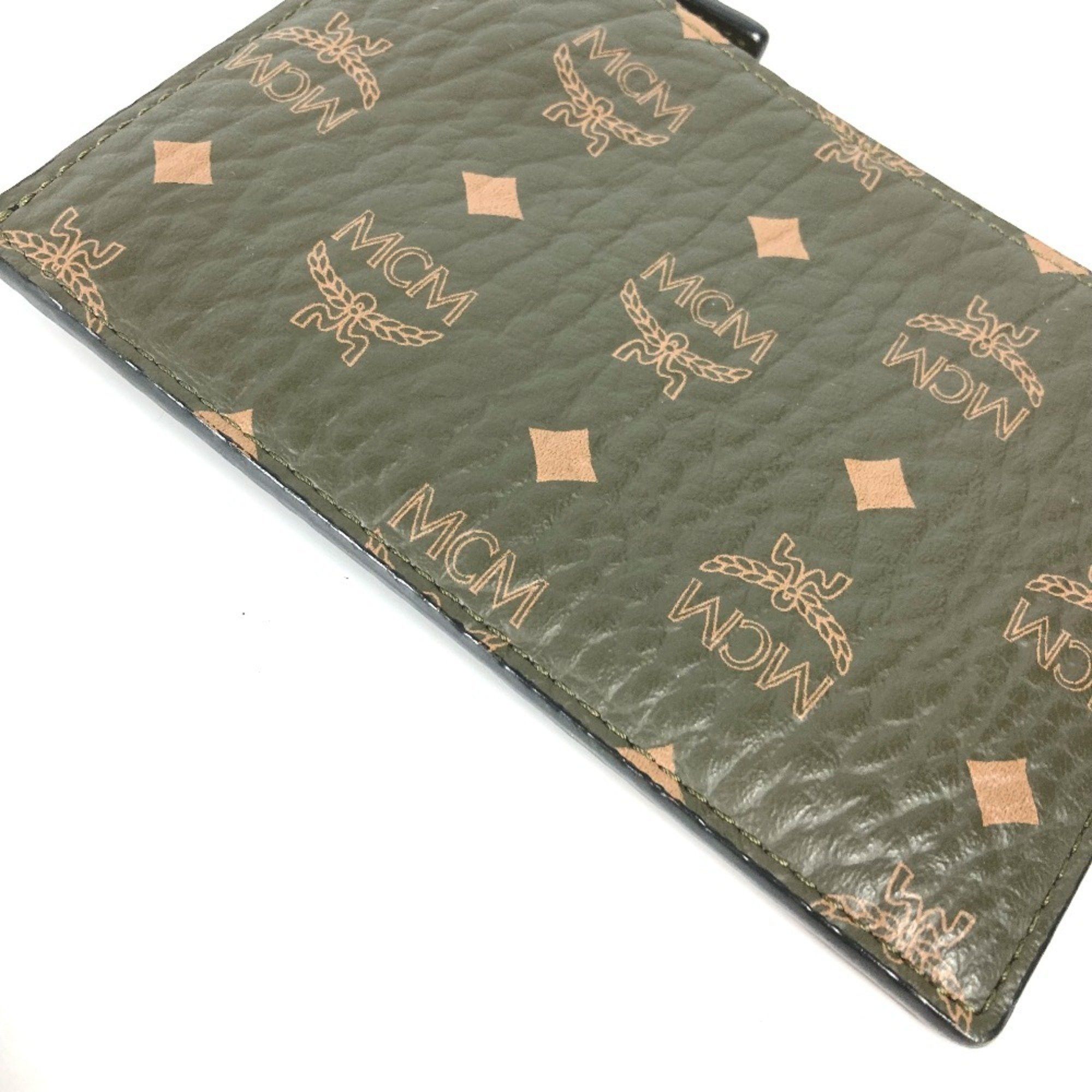 MCM MCM Coin Purse Wallet Wallet/Coin Case Leather Men's Khaki Size ONE SIZE - 3 Thumbnail