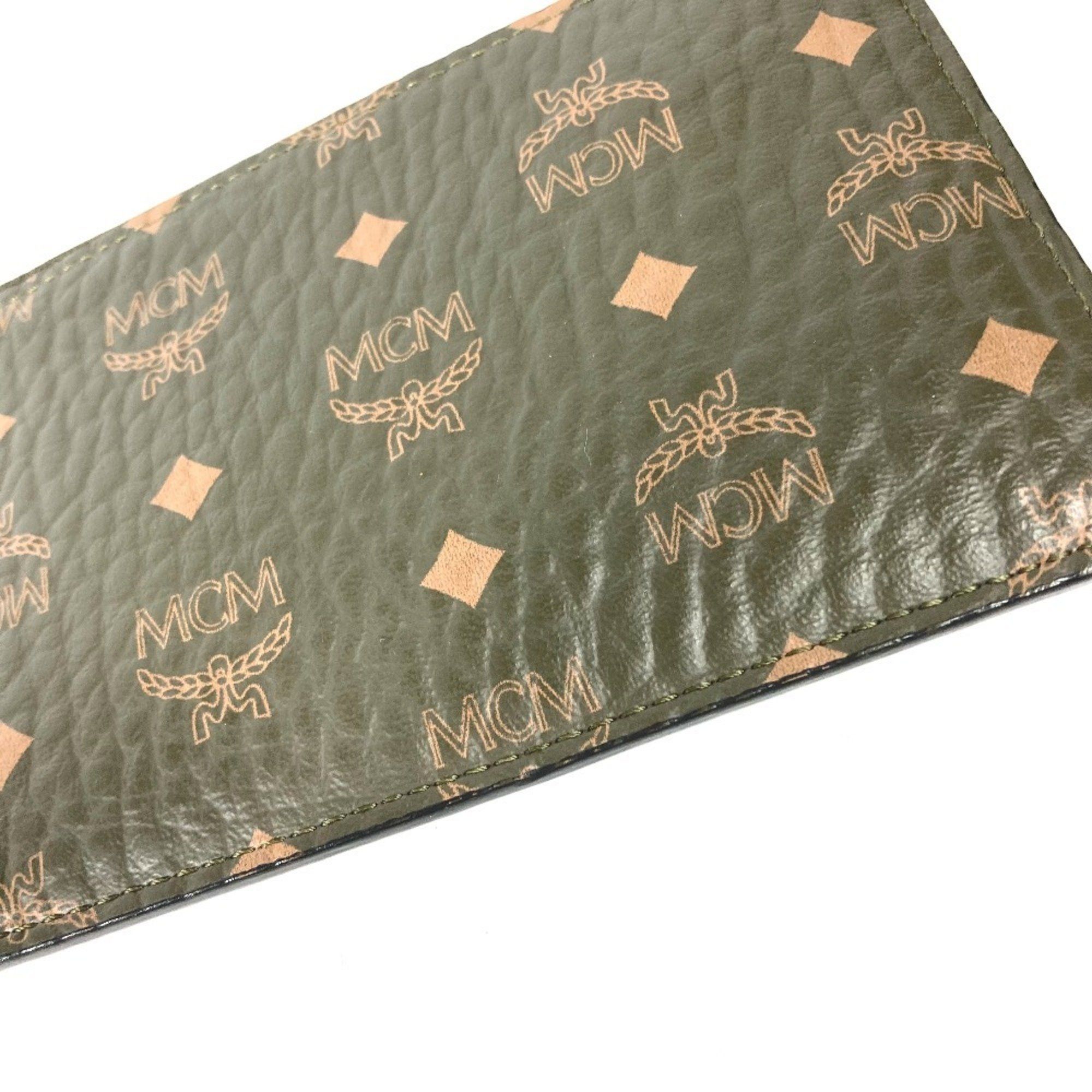 MCM MCM Coin Purse Wallet Wallet/Coin Case Leather Men's Khaki Size ONE SIZE - 7 Thumbnail