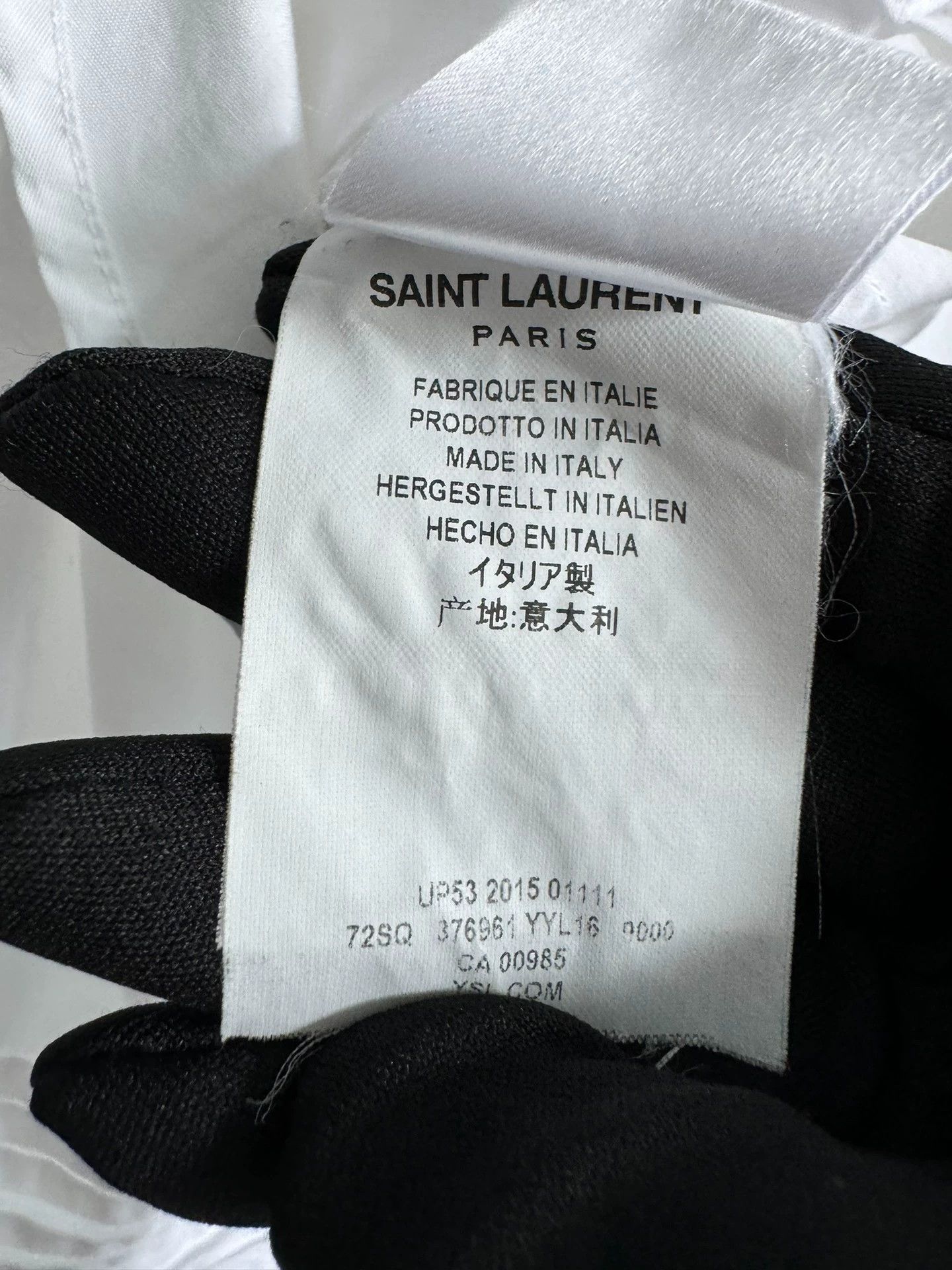 Saint Laurent Paris 16ss organ shirt