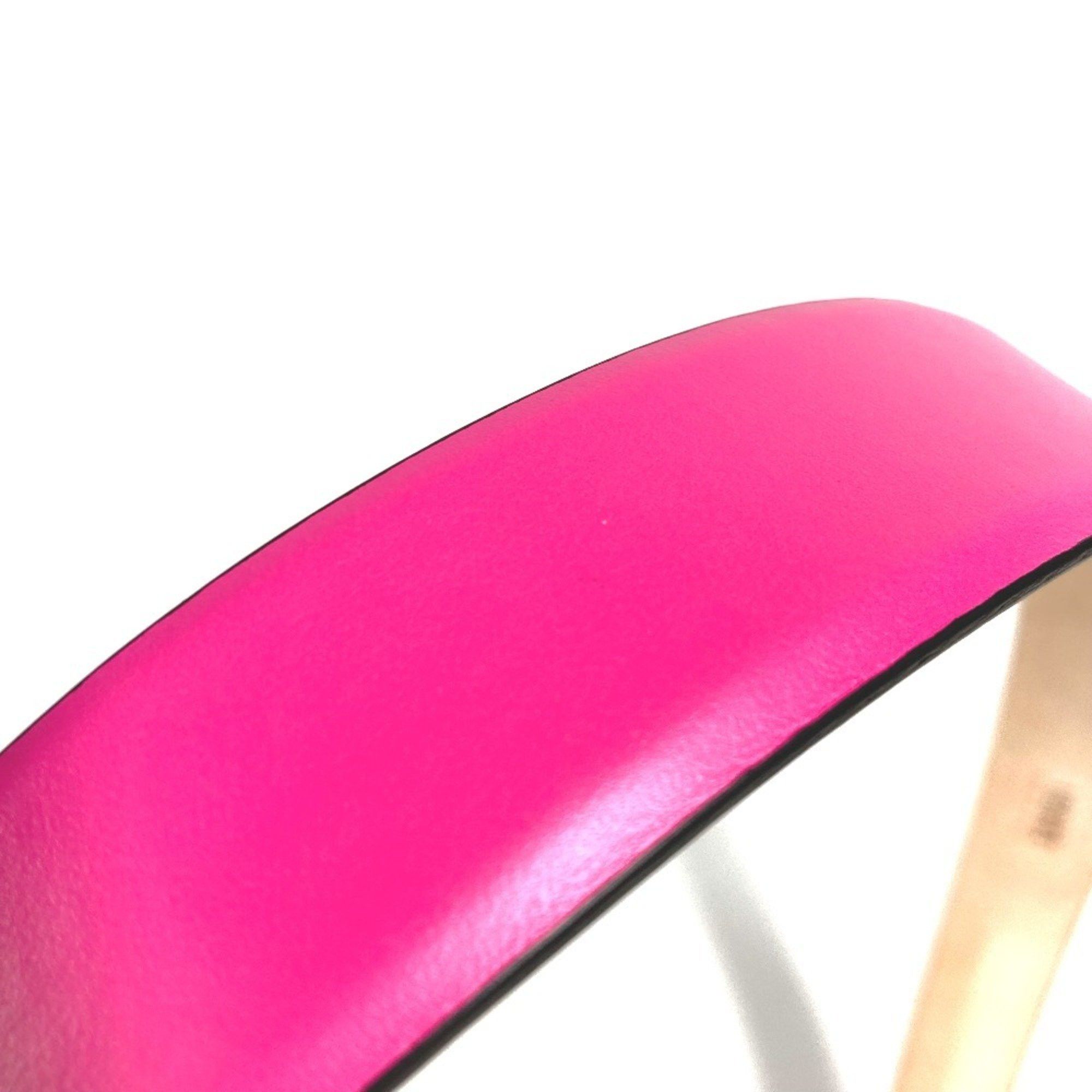 Versace VERSACE Medusa Belt Leather Women's Pink Size ONE SIZE - 13 Thumbnail
