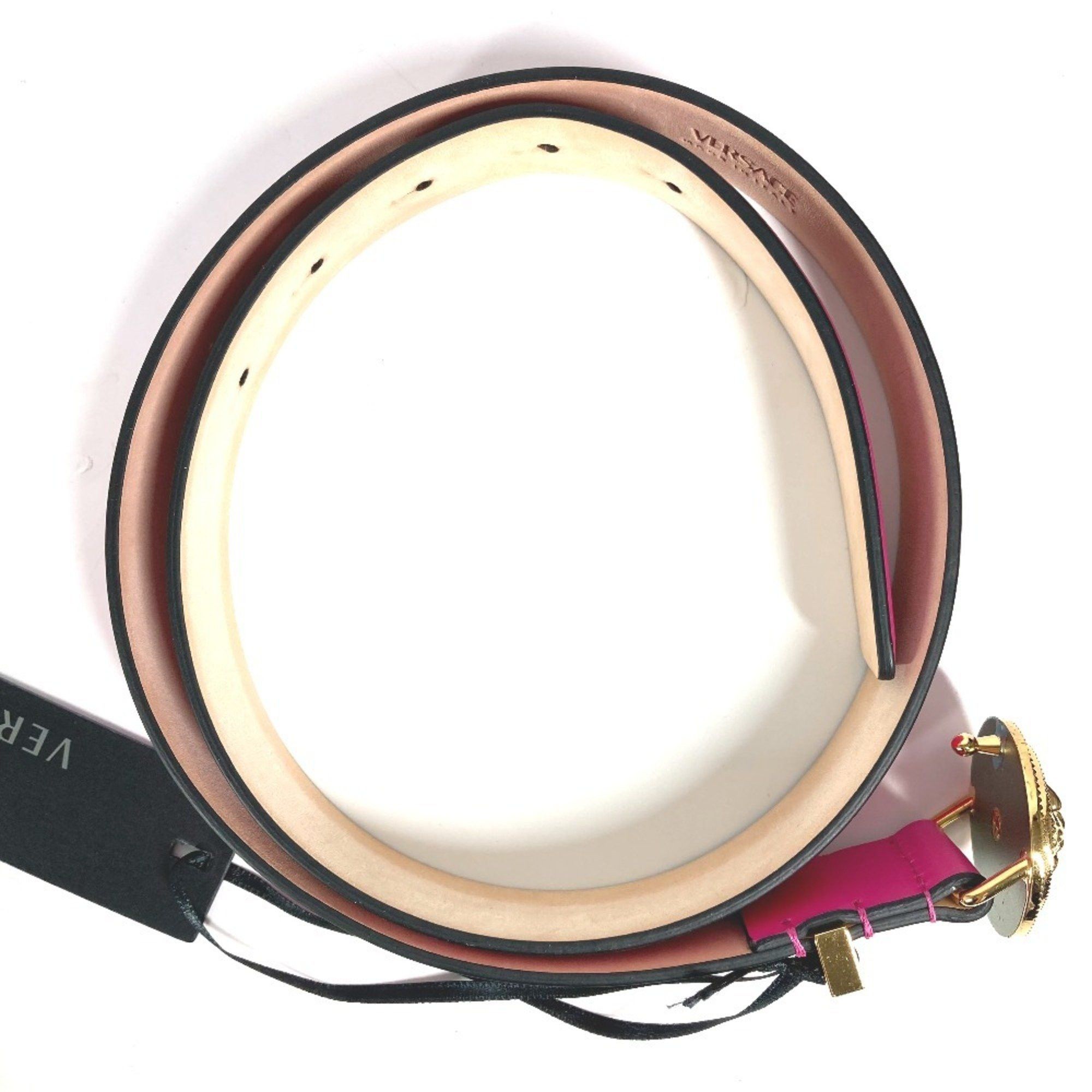Versace VERSACE Medusa Belt Leather Women's Pink Size ONE SIZE - 10 Thumbnail