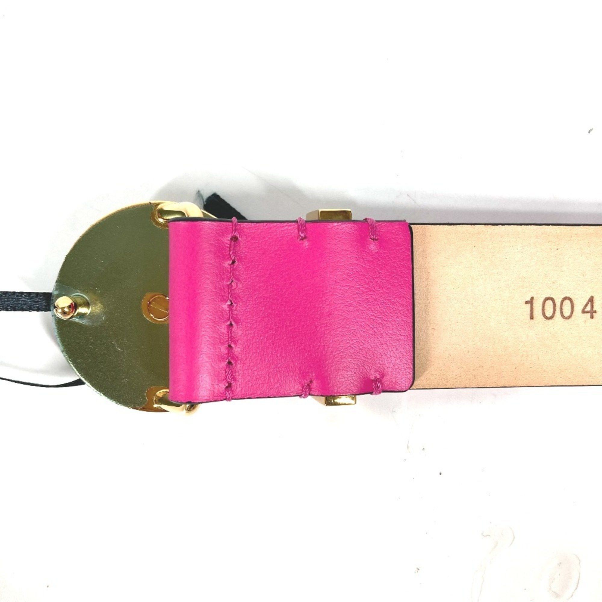 Versace VERSACE Medusa Belt Leather Women's Pink Size ONE SIZE - 9 Thumbnail
