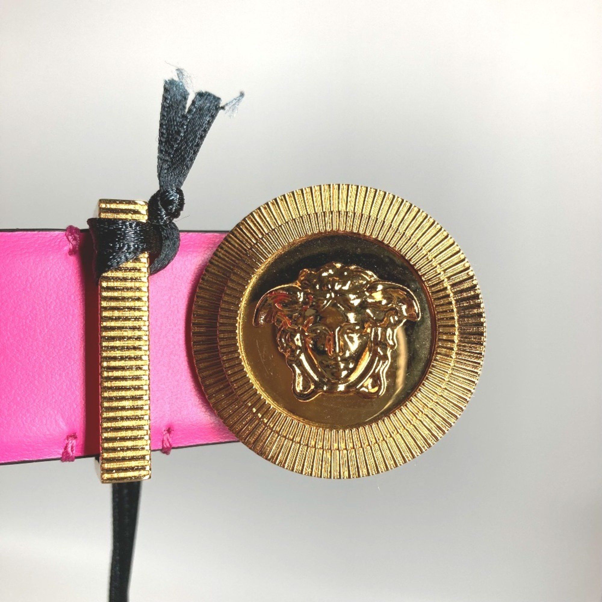 Versace VERSACE Medusa Belt Leather Women's Pink Size ONE SIZE - 8 Thumbnail