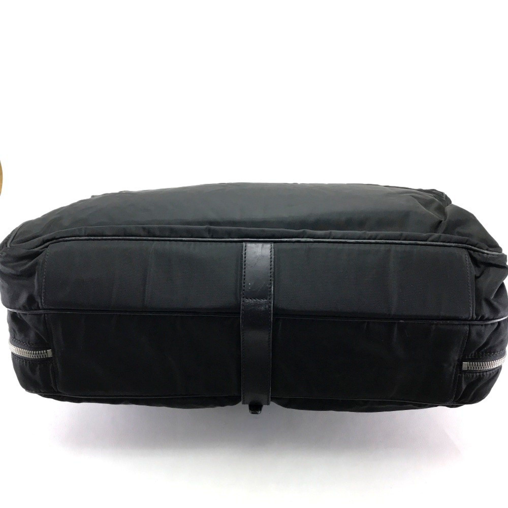 Prada PRADA V122 Bag Handbag Nylon Leather Men's Black Size ONE SIZE - 3 Thumbnail