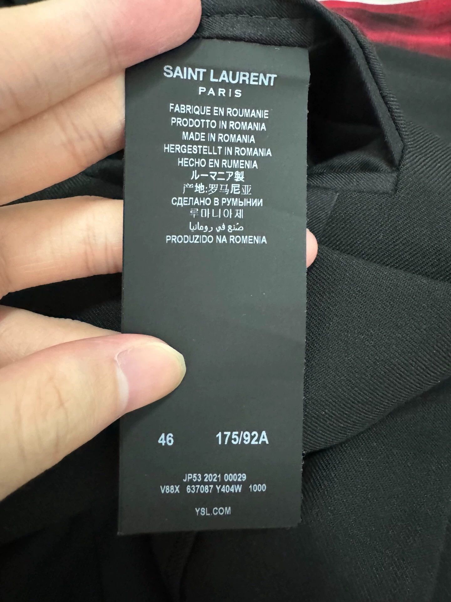Saint Laurent Paris Saint Laurent Paris Flat collar black suit Size US M / EU 48-50 / 2 - 5 Thumbnail