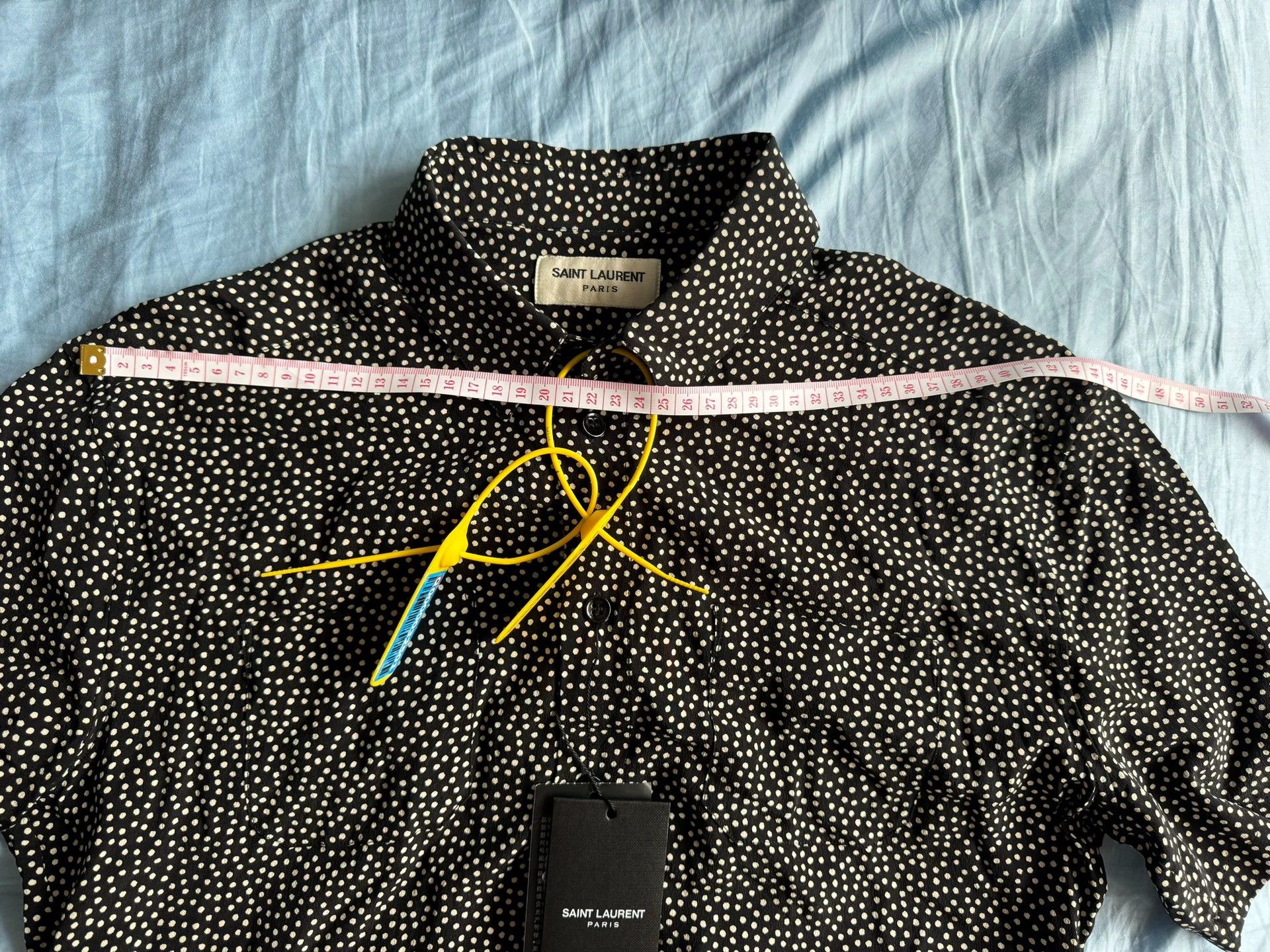 Saint Laurent Paris Saint Laurent Paris Polka dot silk shirt Size US M / EU 48-50 / 2 - 7 Thumbnail