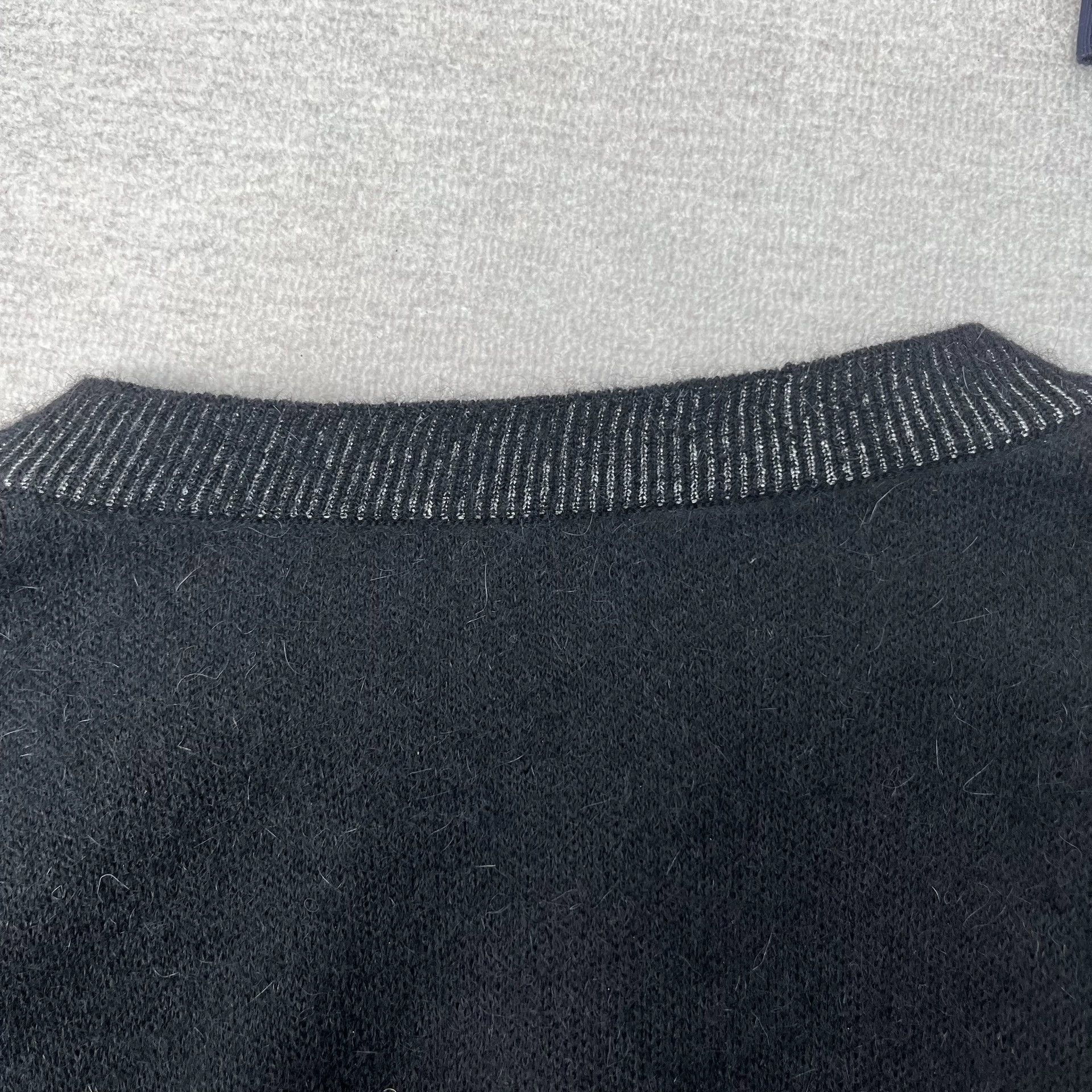 Saint Laurent Paris Saint Laurent Paris Black silver sweater Size US S / EU 44-46 / 1 - 4 Thumbnail