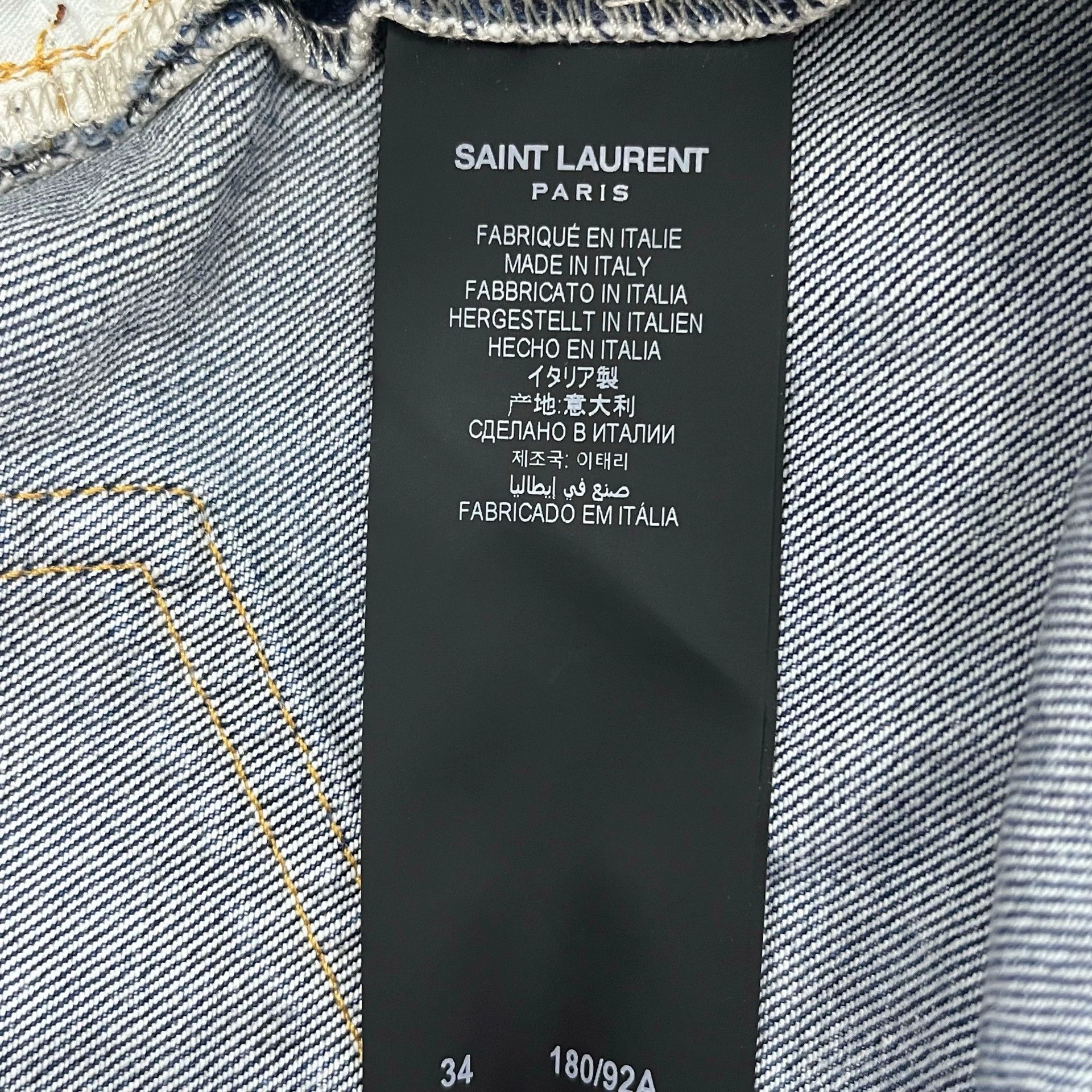 Saint Laurent Paris Saint Laurent Paris washed denim jeans Size US 34 / EU 50 - 6 Thumbnail