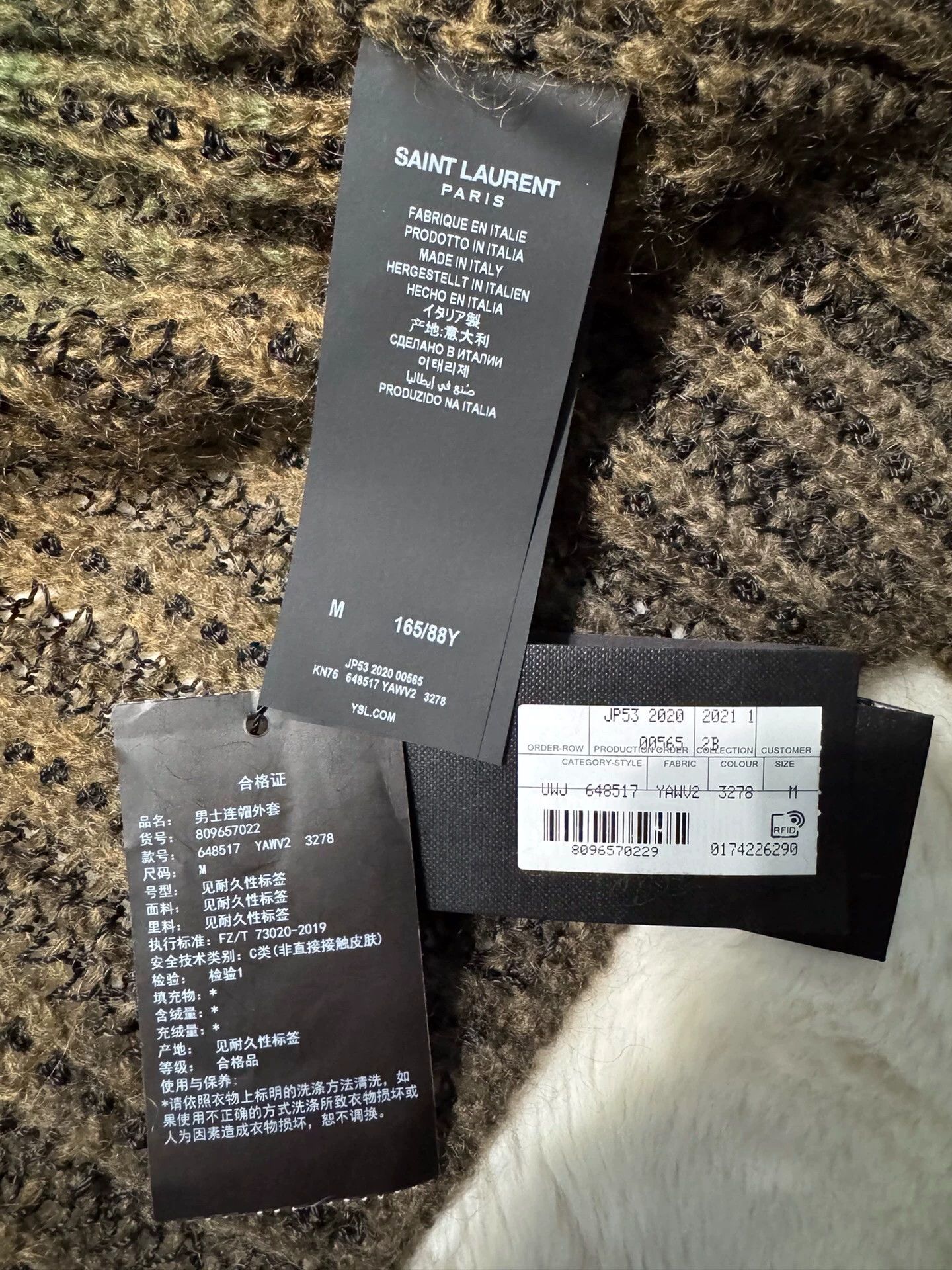 Saint Laurent Paris Saint Laurent Paris Gradient cardigan Size US M / EU 48-50 / 2 - 5 Thumbnail