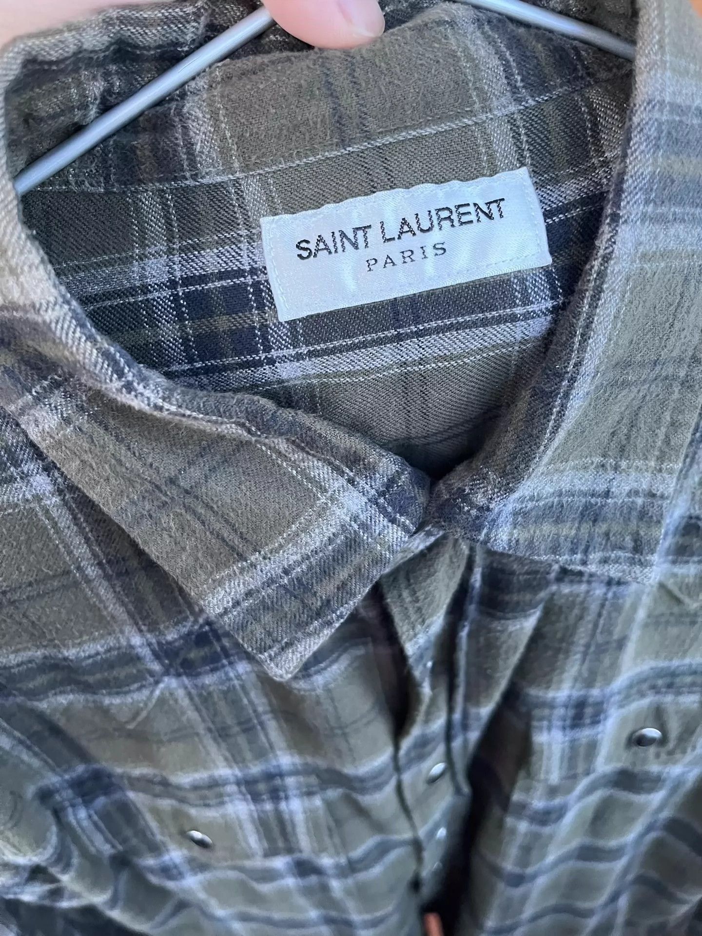 Saint Laurent Paris Saint Laurent Paris shirt Size US S / EU 44-46 / 1 - 3 Thumbnail
