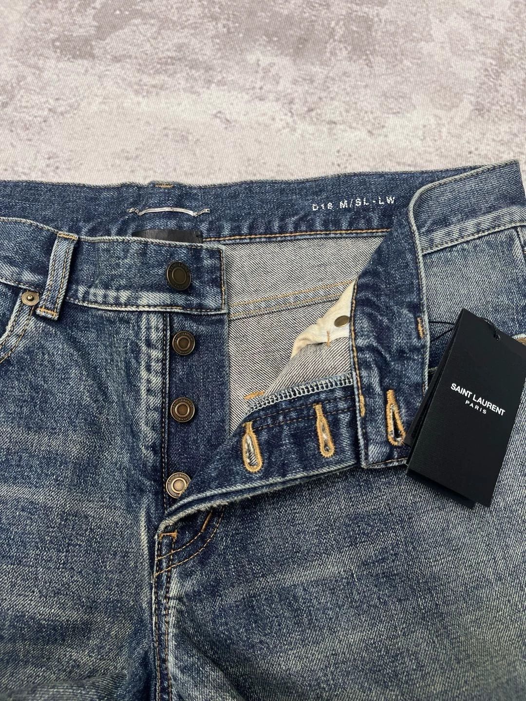 Saint Laurent Paris Saint Laurent Paris Washed jeans Size US 33 - 5 Thumbnail
