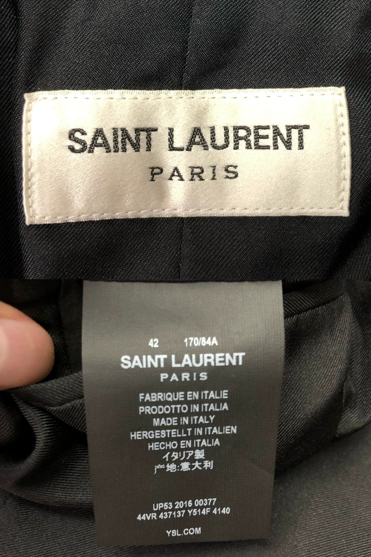 Saint Laurent Paris Saint Laurent Paris Medal suit Size US XS / EU 42 / 0 - 4 Thumbnail