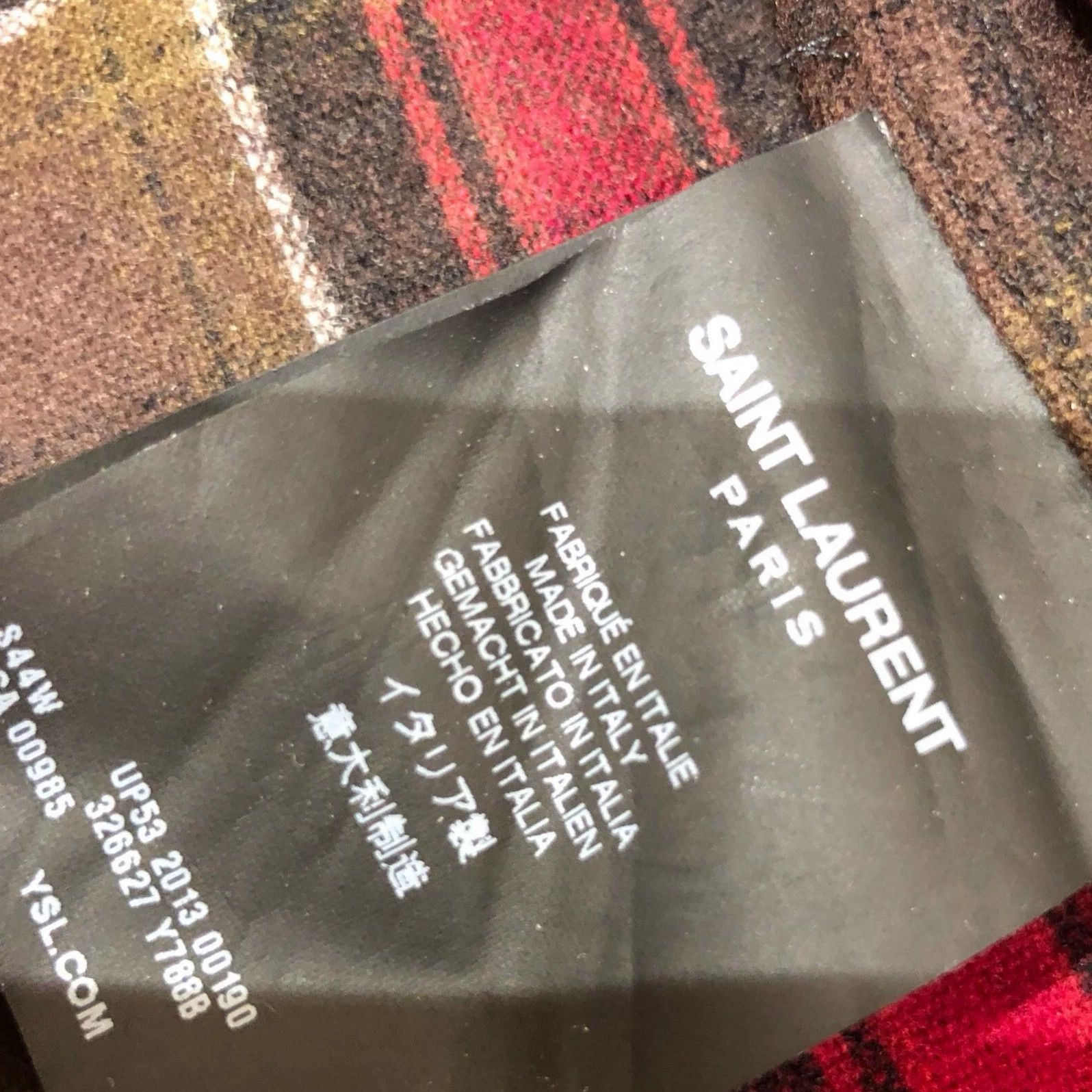 Saint Laurent Paris Saint Laurent Paris plaid shirt Size US S / EU 44-46 / 1 - 3 Thumbnail