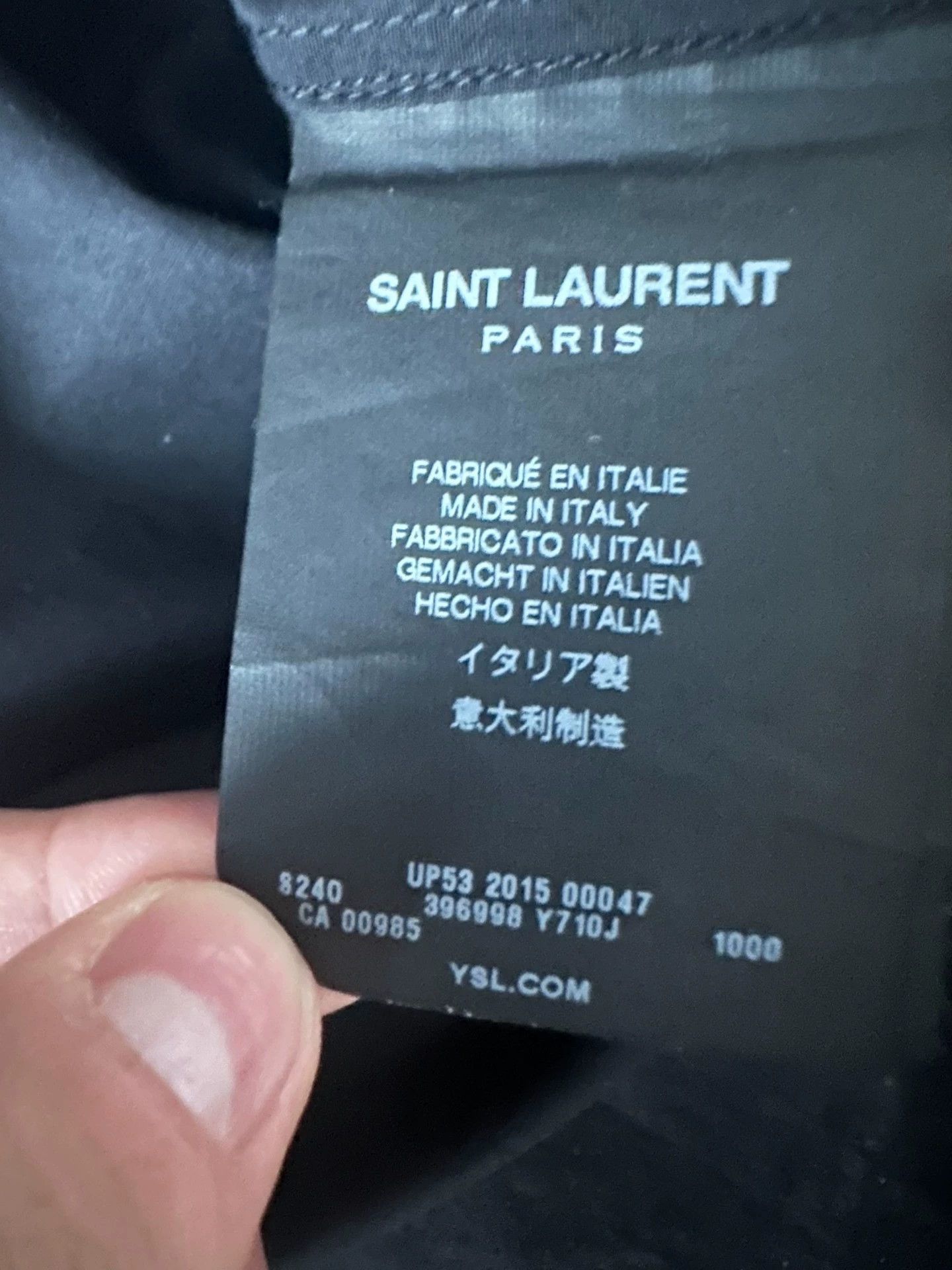 Saint Laurent Paris Saint Laurent Paris Organ pleated palace black shirt Size US XS / EU 42 / 0 - 4 Thumbnail