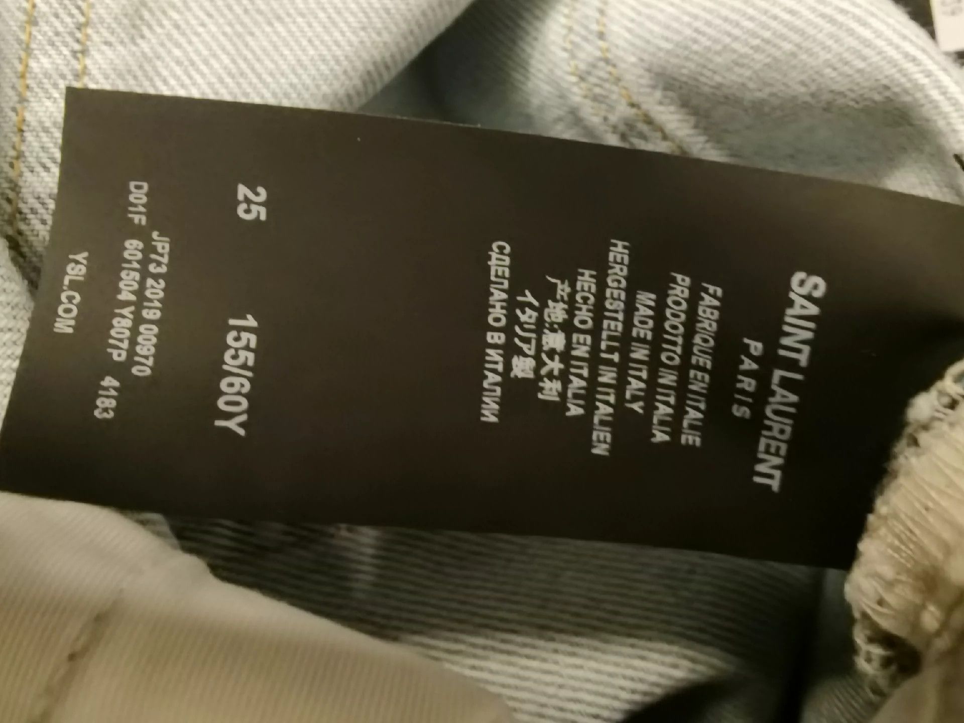 Saint Laurent Paris Saint Laurent Paris jeans Size US 30 / EU 46 - 8 Thumbnail