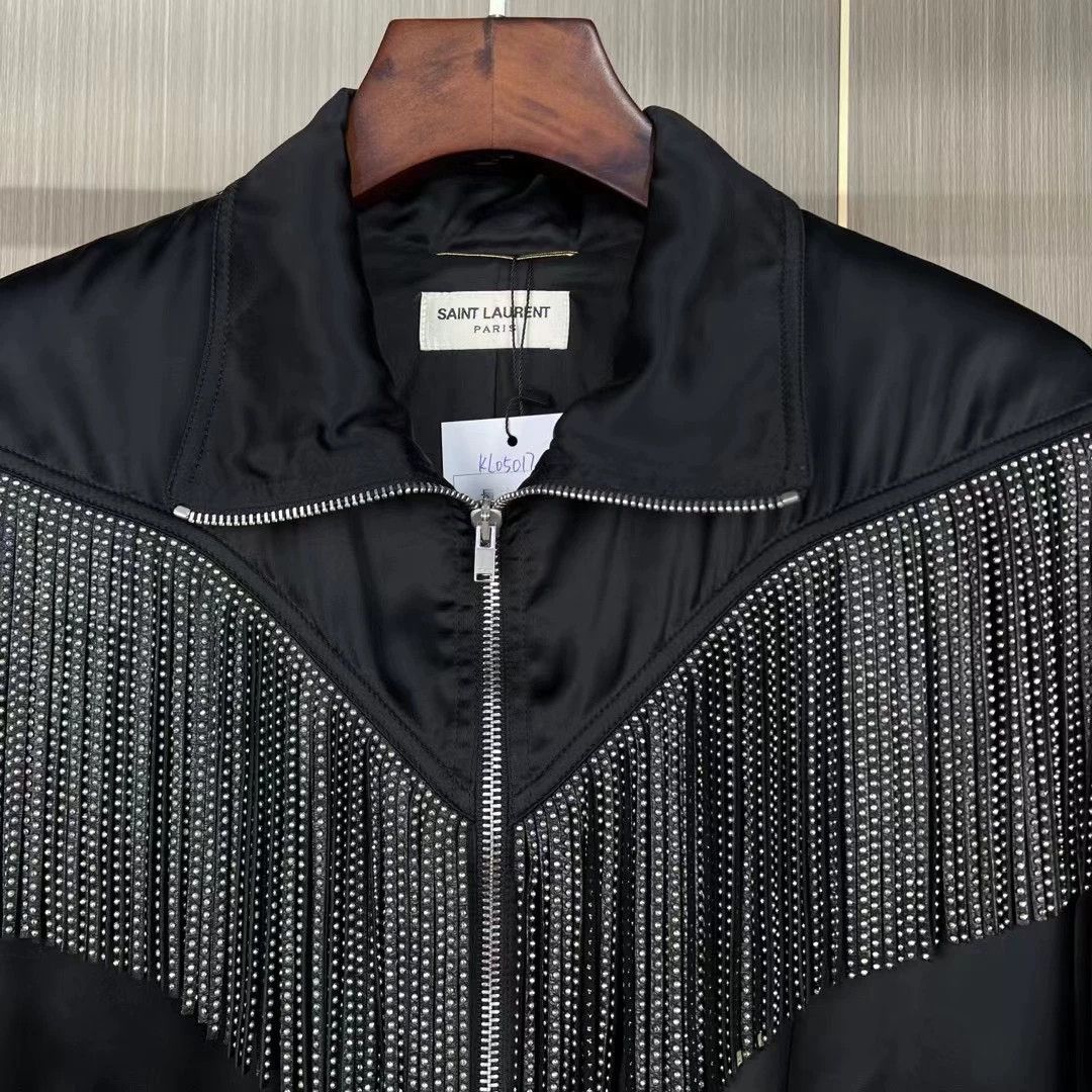 Saint Laurent Paris Saint Laurent Paris Tassel silk jacket Size US S / EU 44-46 / 1 - 3 Thumbnail