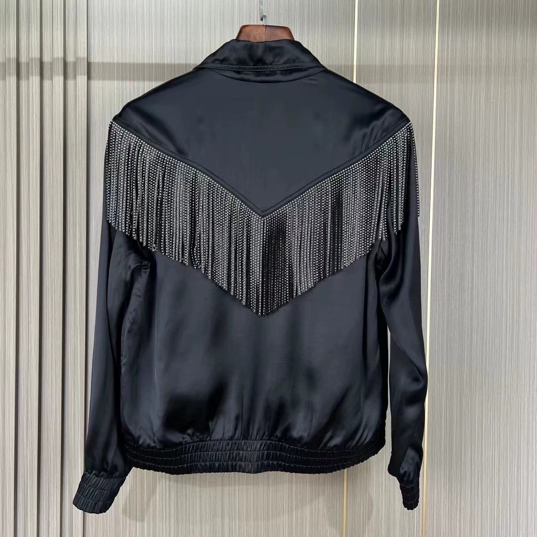 Saint Laurent Paris Saint Laurent Paris Tassel silk jacket Size US S / EU 44-46 / 1 - 2 Thumbnail