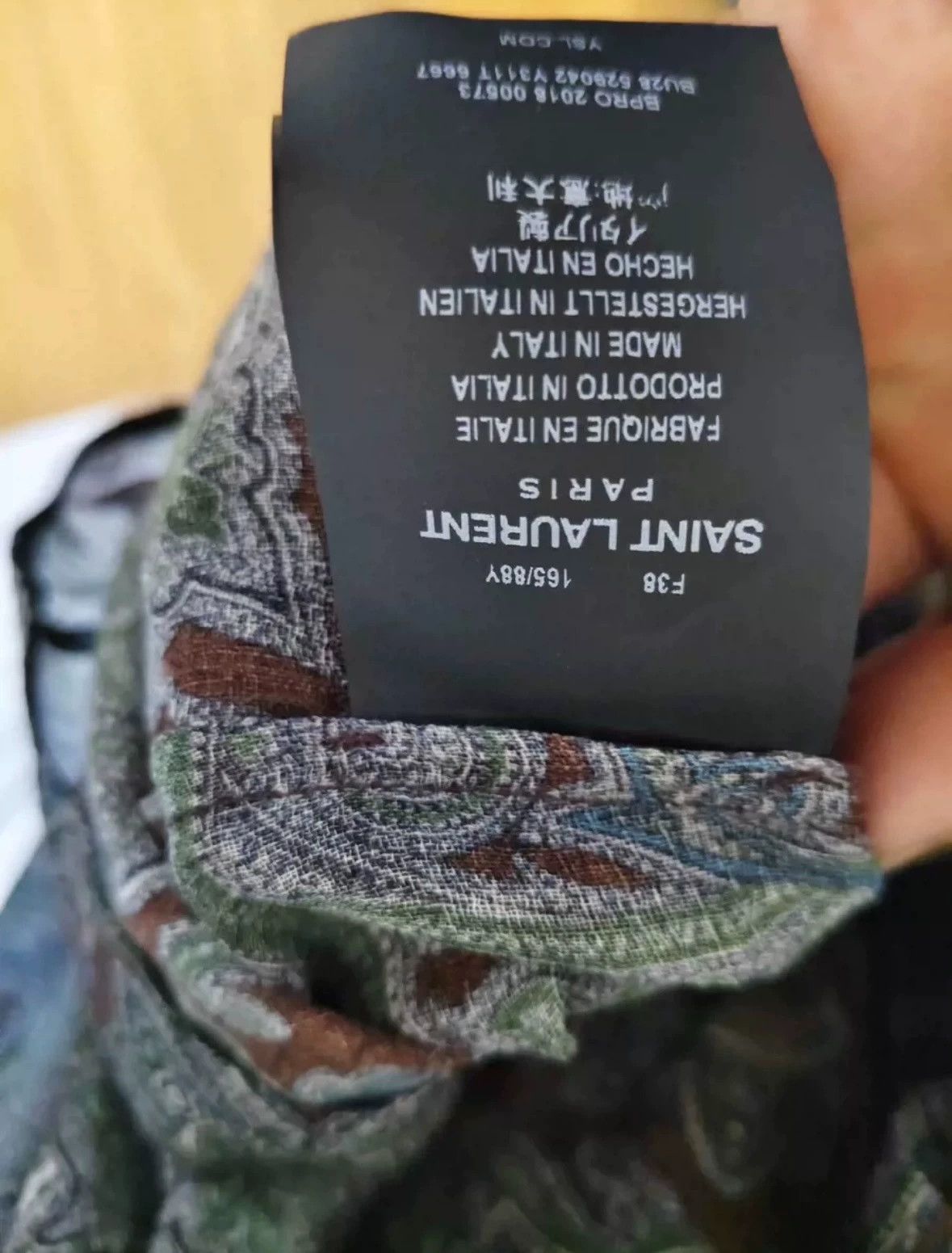 Saint Laurent Paris Saint Laurent Paris shirt Size US XS / EU 42 / 0 - 5 Thumbnail