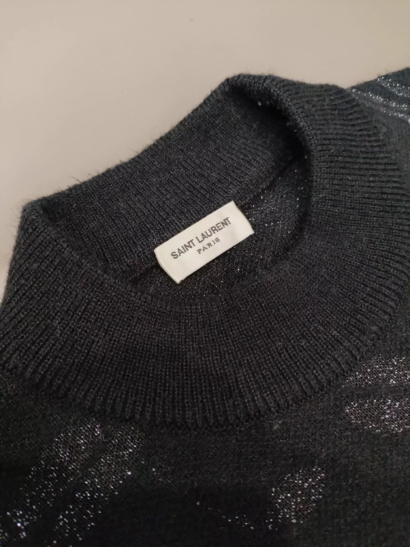 Saint Laurent Paris Saint Laurent Paris Note wool sweater Size US XL / EU 56 / 4 - 3 Thumbnail