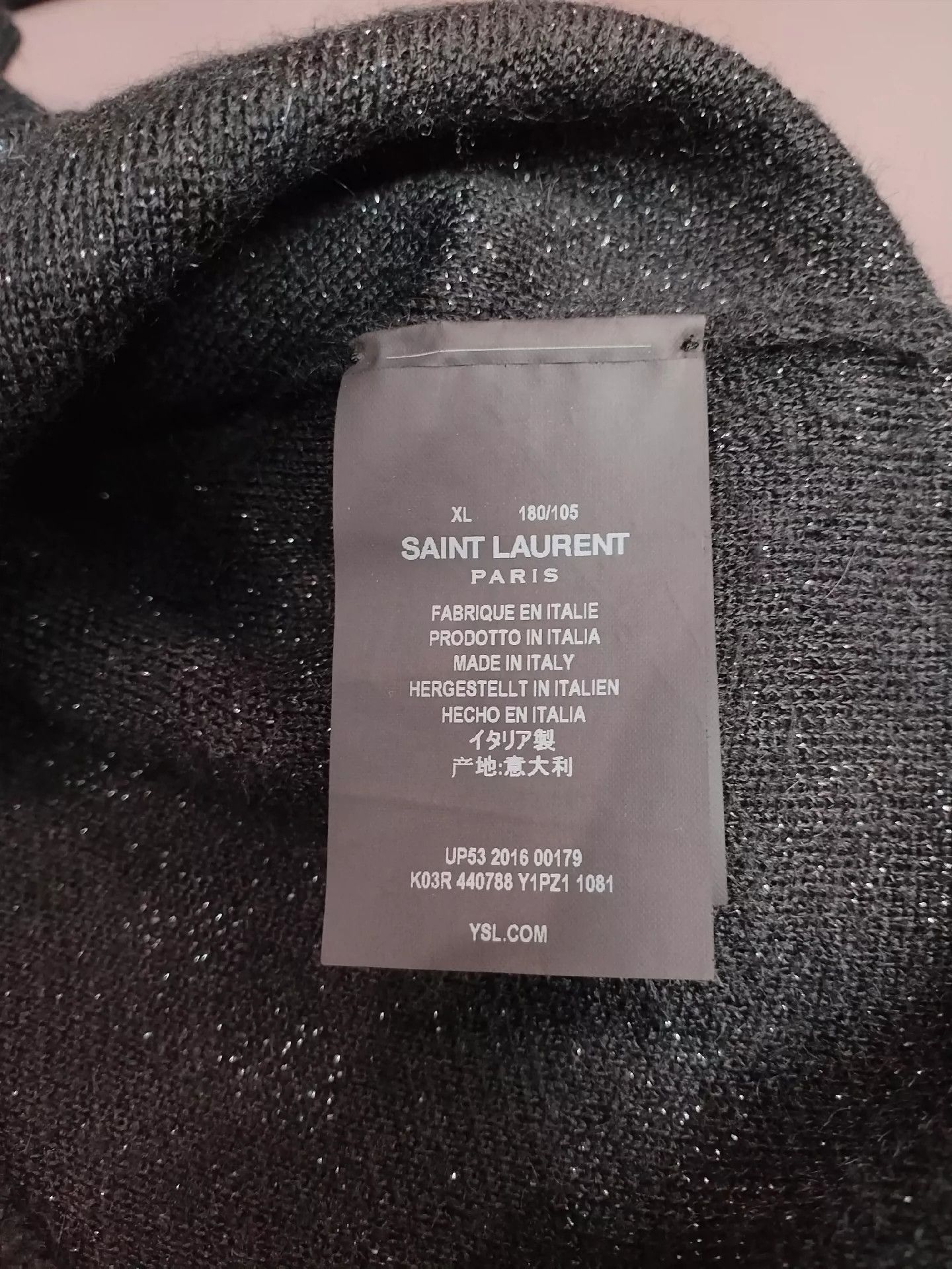 Saint Laurent Paris Saint Laurent Paris Note wool sweater Size US XL / EU 56 / 4 - 4 Thumbnail