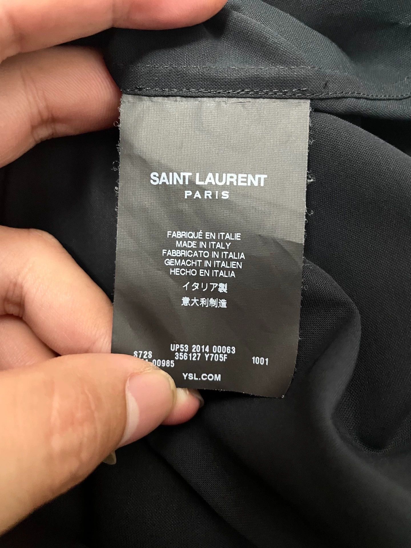 Saint Laurent Paris Saint Laurent Paris Organ shirt Size US S / EU 44-46 / 1 - 3 Thumbnail