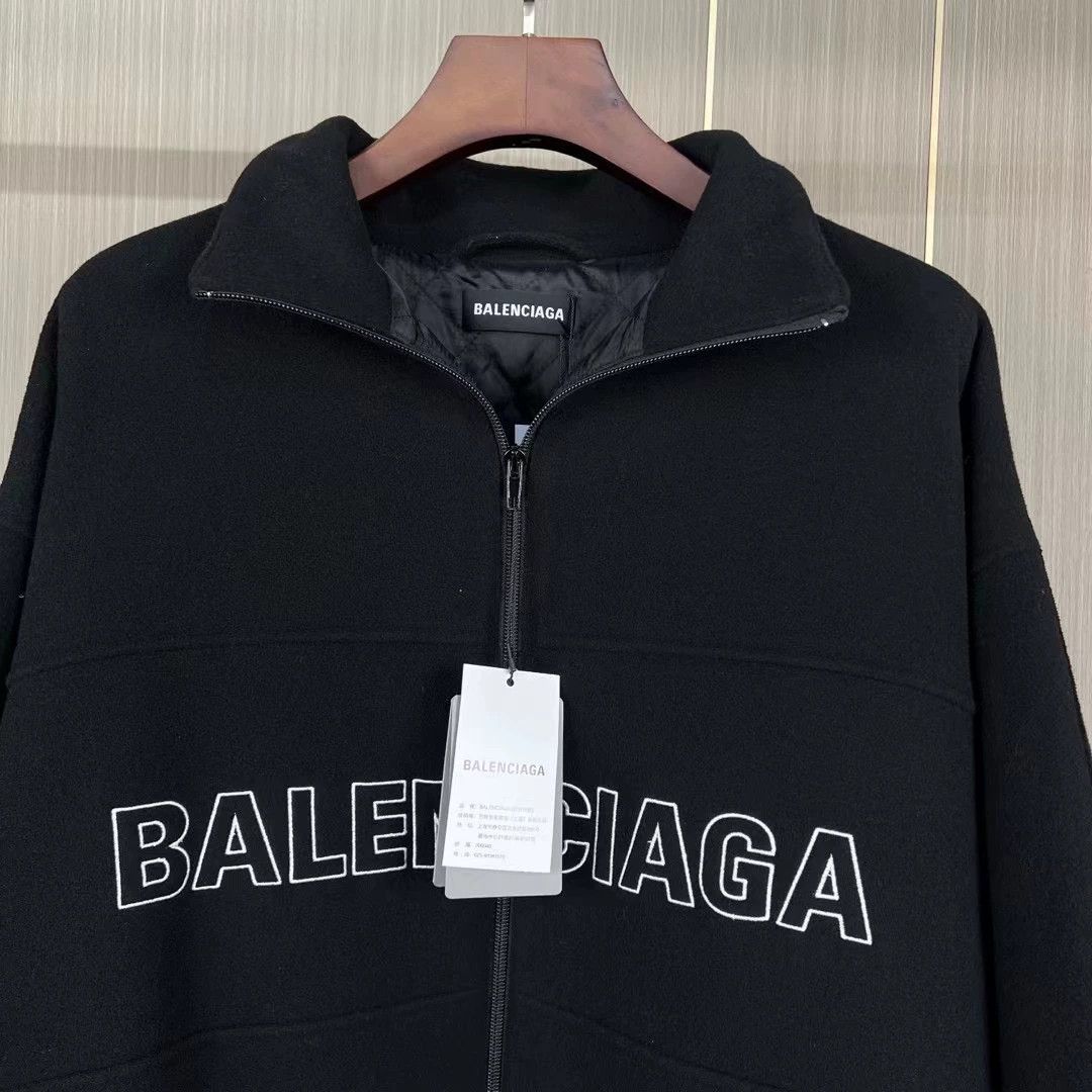 Balenciaga Balenciaga wool embroidered letter jacket Size US M / EU 48-50 / 2 - 3 Thumbnail