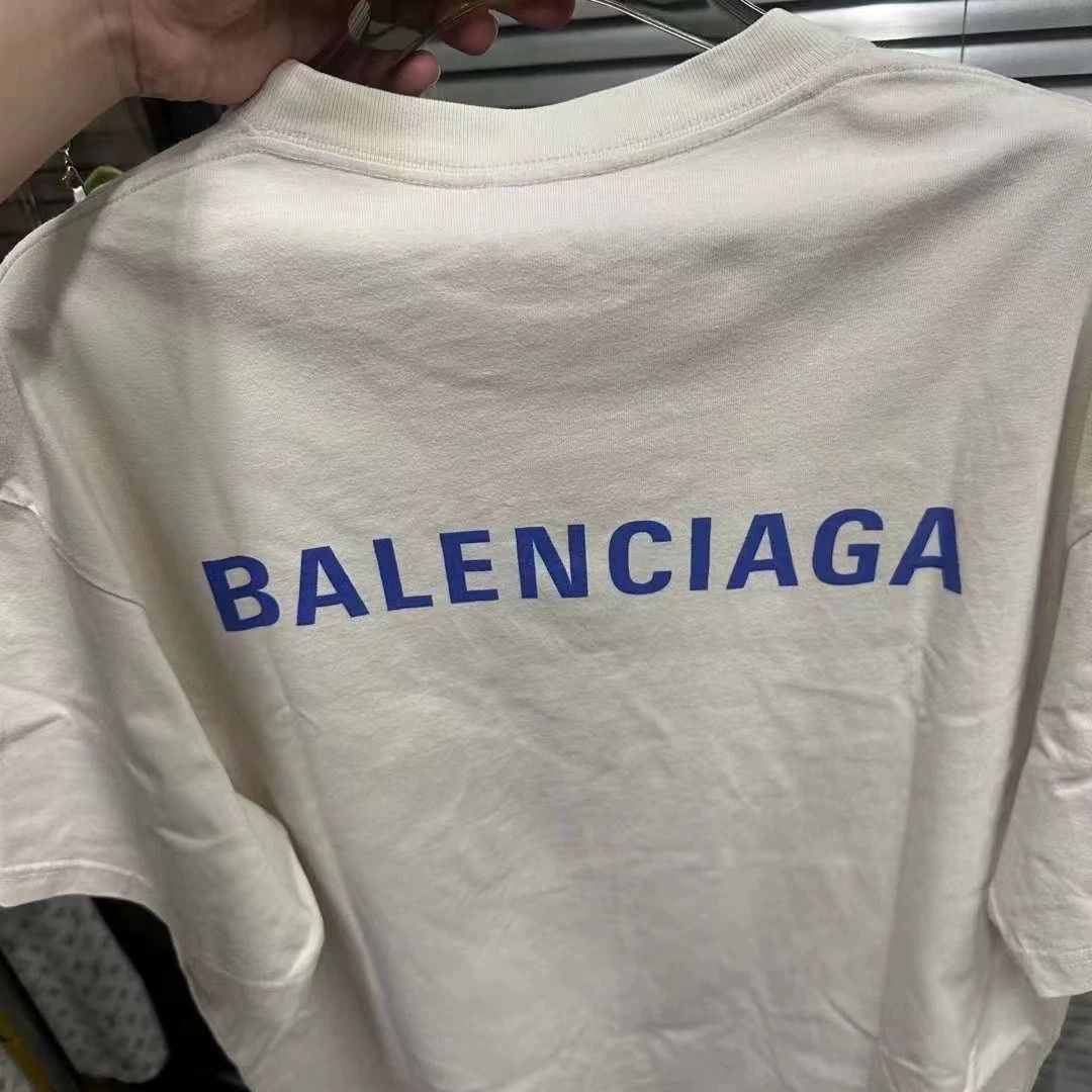 Balenciaga Balenciaga front and back logo short sleeves Size US M / EU 48-50 / 2 - 4 Thumbnail