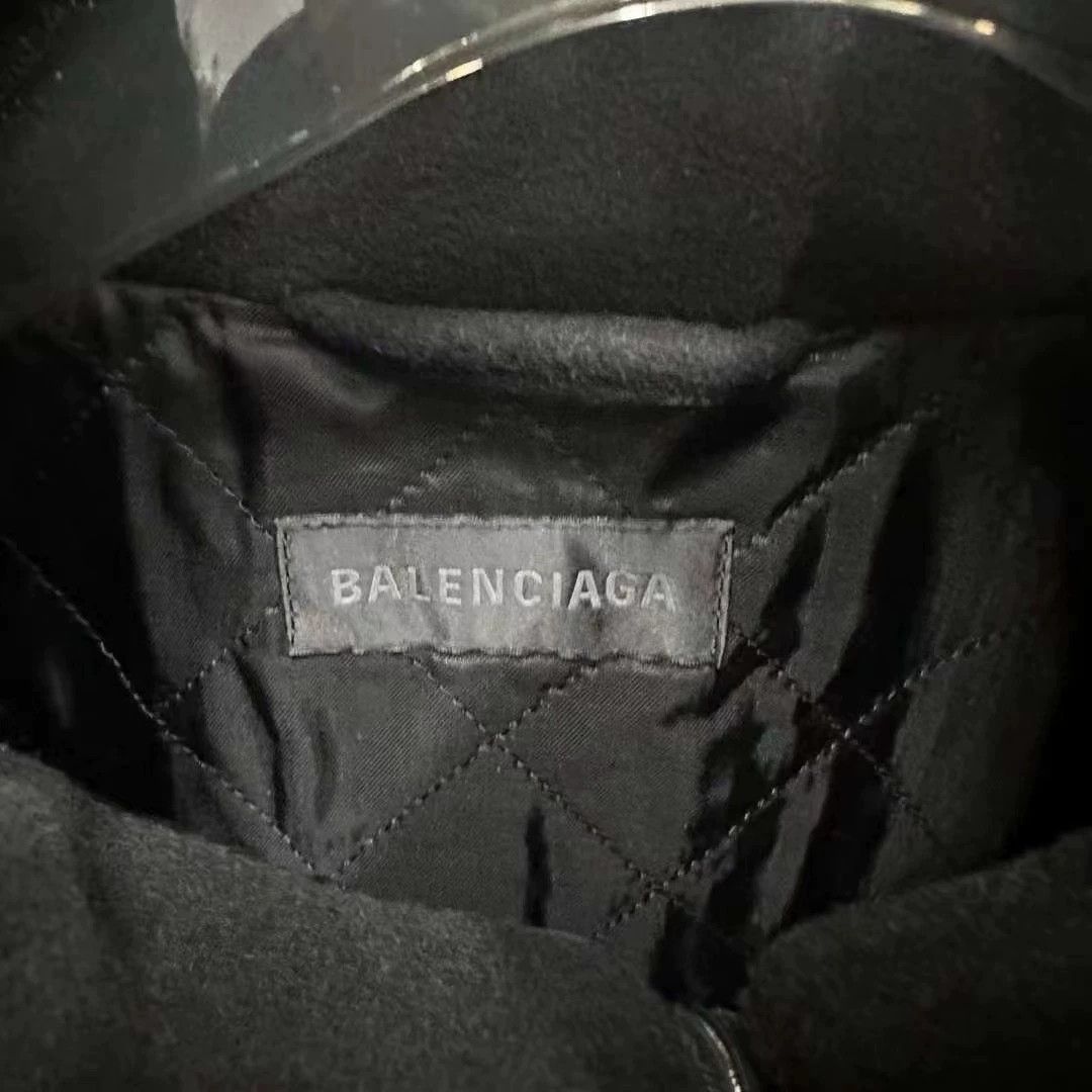 Balenciaga Balenciaga Wool Splicing Charge Jacket Size US L / EU 52-54 / 3 - 2 Thumbnail
