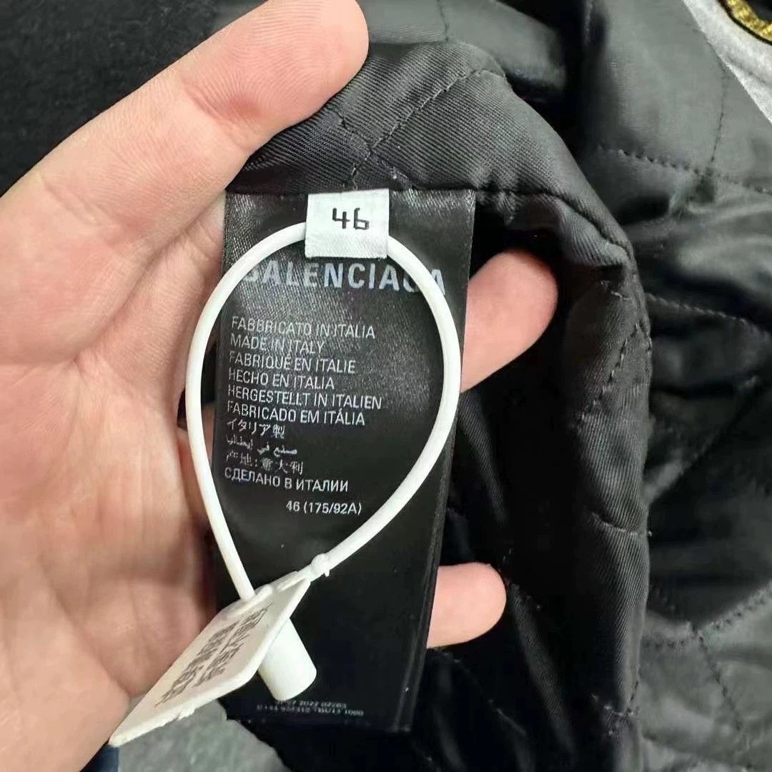Balenciaga Balenciaga Wool Splicing Charge Jacket Size US L / EU 52-54 / 3 - 4 Thumbnail
