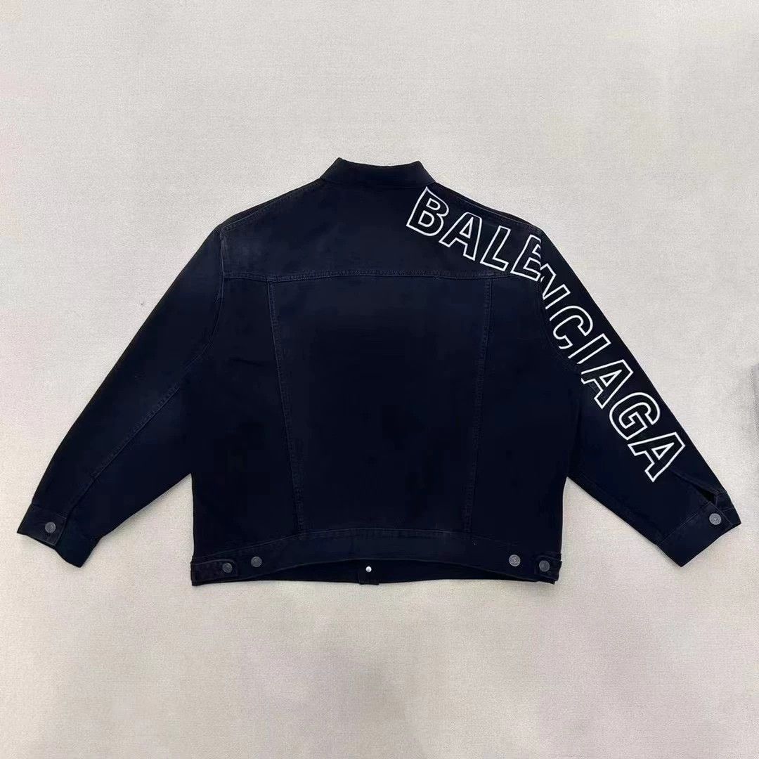Balenciaga Balenciaga Kirin Arm Denim Jacket Size US M / EU 48-50 / 2 - 2 Thumbnail