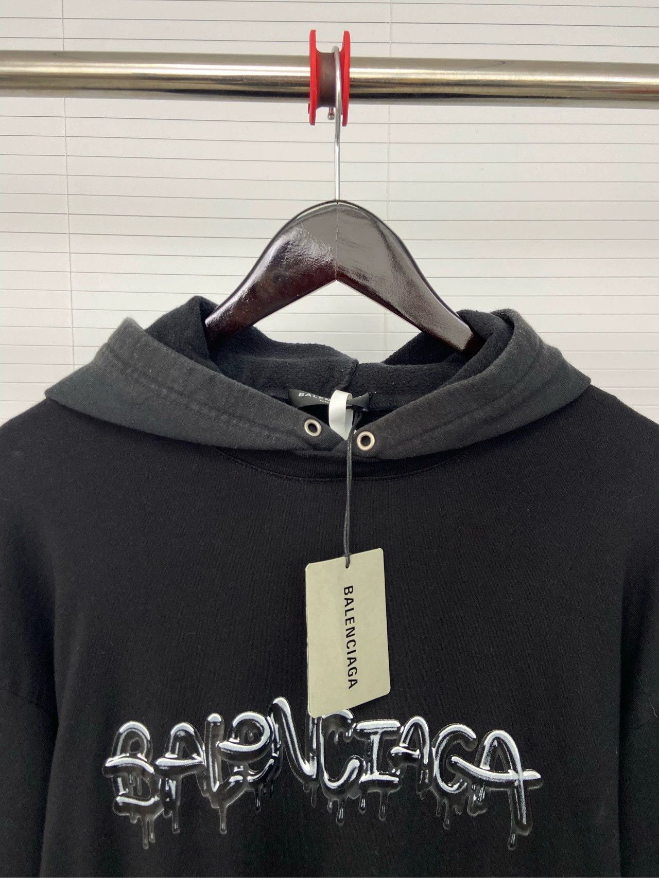Balenciaga Balenciaga Art Painting Printed Black Hoodie Fake Two Piece Loose fit Size US M / EU 48-50 / 2 - 4 Thumbnail