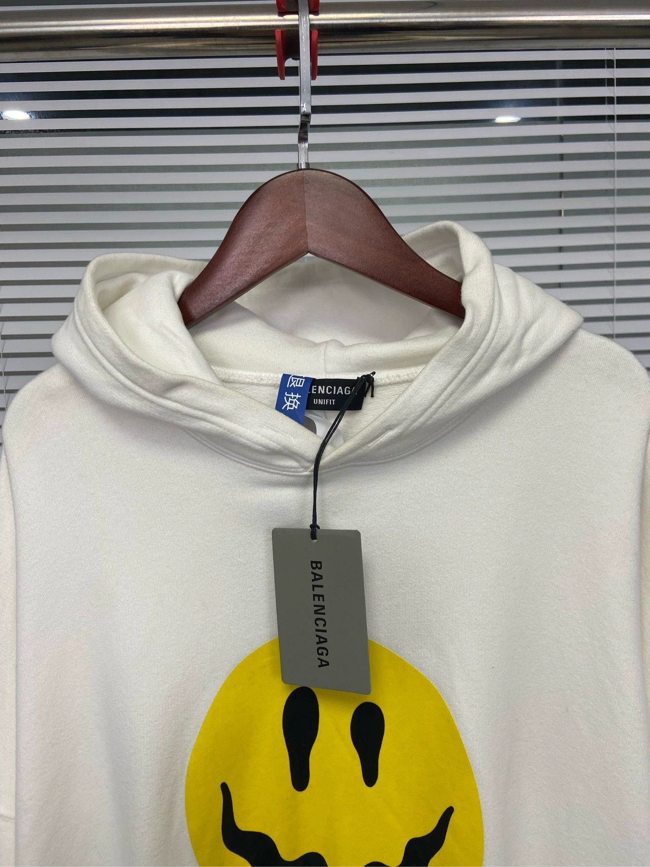 Balenciaga Balenciaga SS22 smiley face print hooded sweatshirt Size US M / EU 48-50 / 2 - 4 Thumbnail