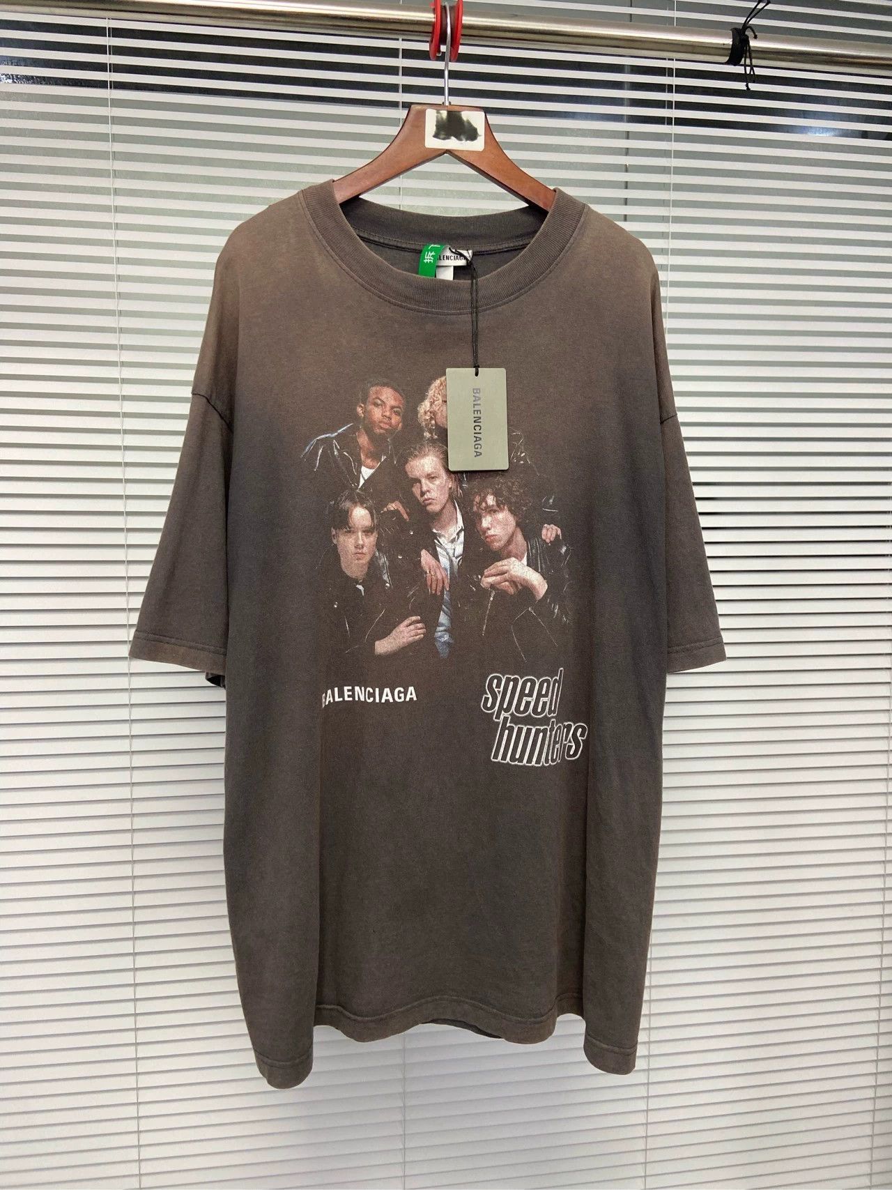 Balenciaga Balenciaga Speed Hunter series portrait print logo retro loose short sleeved shirt Size US S / EU 44-46 / 1 - 4 Thumbnail