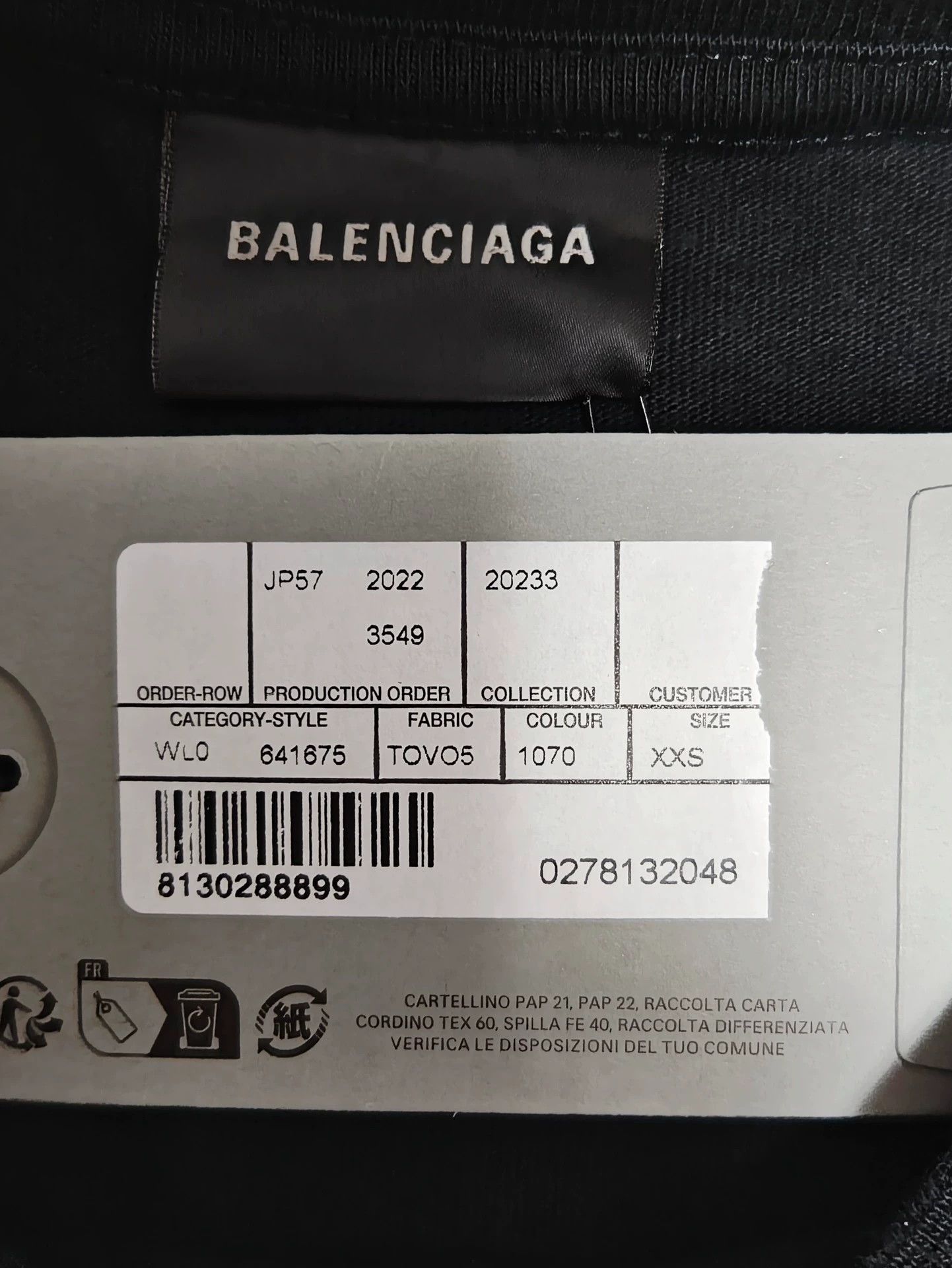 Balenciaga Balenciaga23ss graffiti spray painted logo made old short sleeved T-shirt Size US XXS / EU 40 - 5 Thumbnail