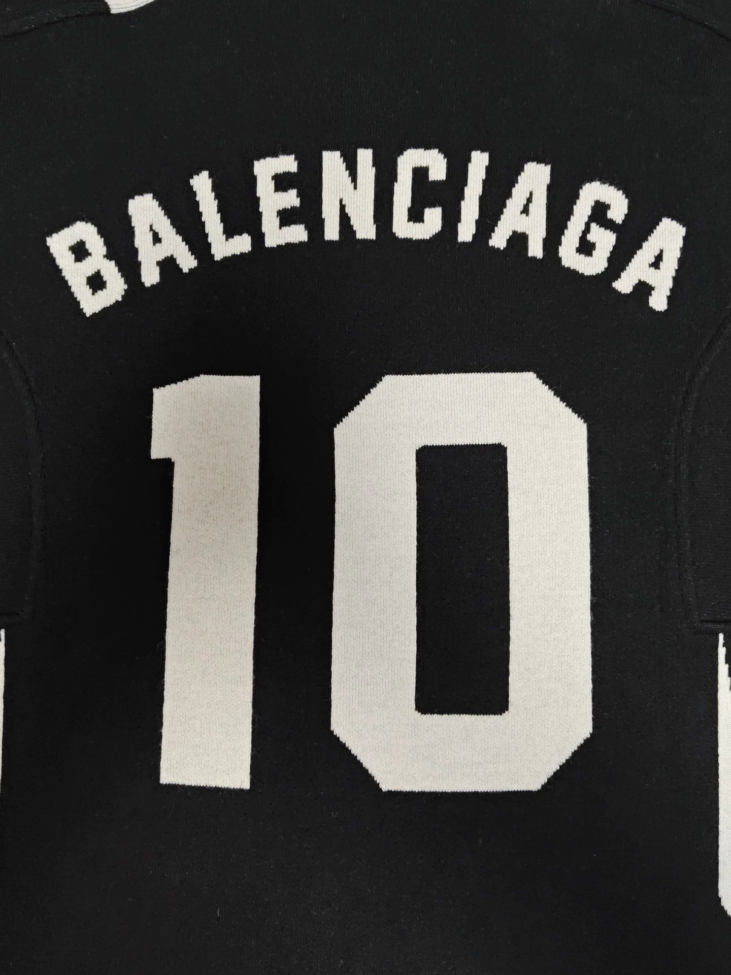 Balenciaga Balenciaga show football Blokecore black and white spliced knitted sweater jersey Size US M / EU 48-50 / 2 - 3 Thumbnail