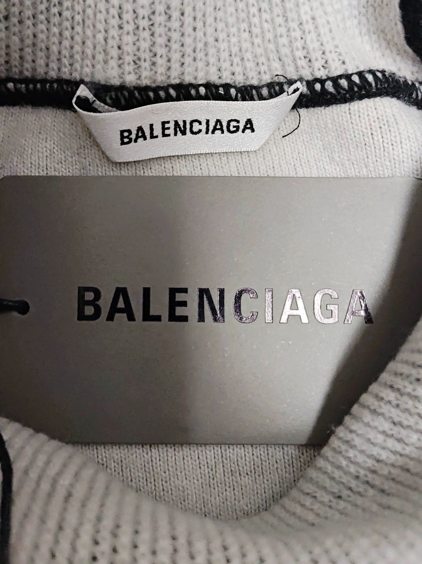 Balenciaga Balenciaga show football Blokecore black and white spliced knitted sweater jersey Size US M / EU 48-50 / 2 - 5 Thumbnail