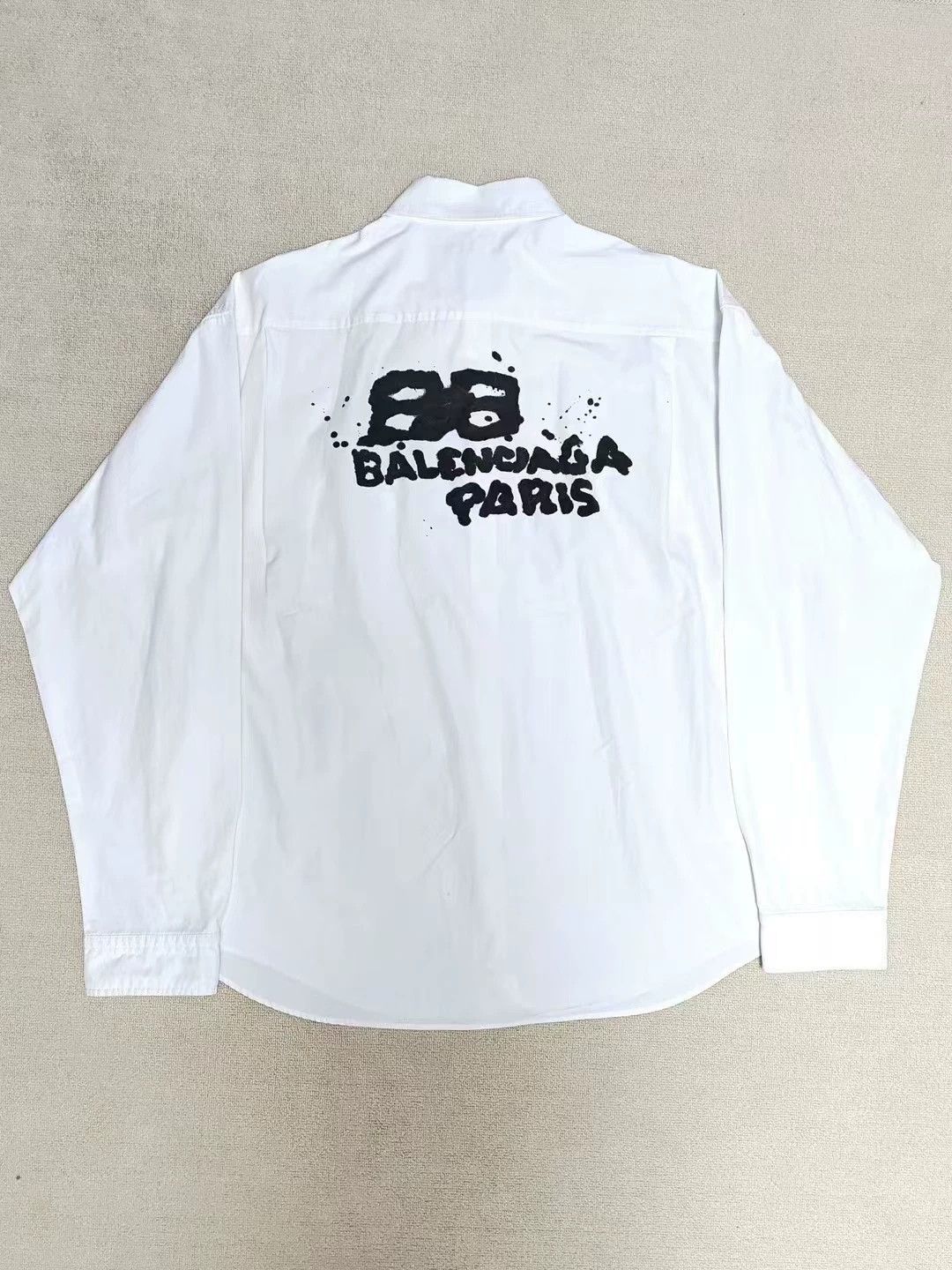 Balenciaga Balenciaga 23ss graffiti infiltrates double Blogo shirt jacket Size US S / EU 44-46 / 1 - 2 Thumbnail