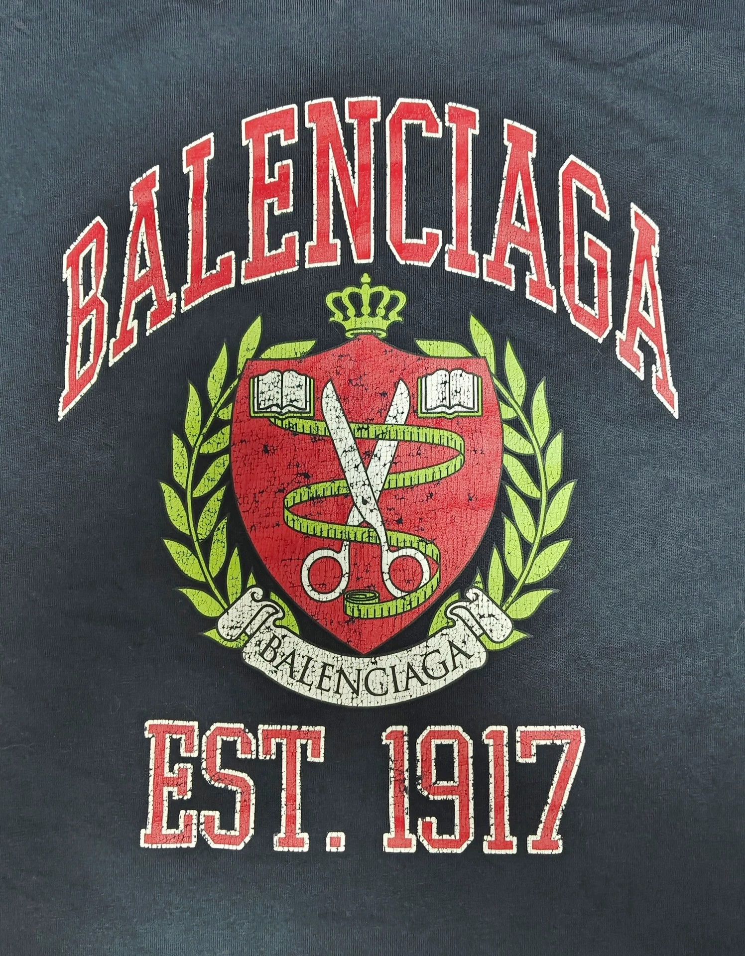 Balenciaga Balenciaga 22ss Scissors Wheat Ears Used Short Sleeves Size US S / EU 44-46 / 1 - 3 Thumbnail