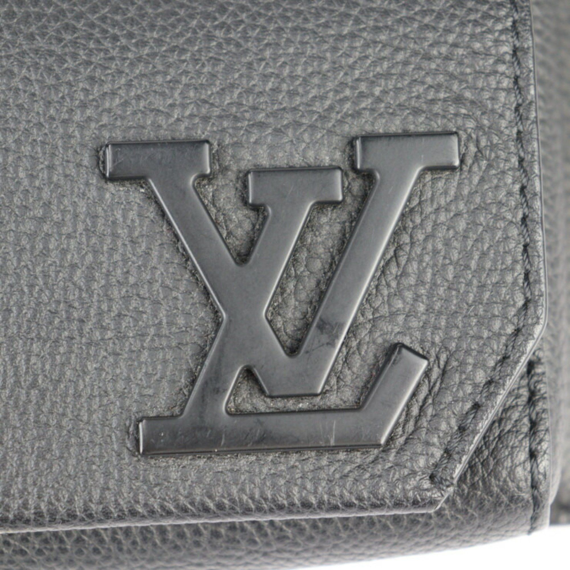 Louis Vuitton Louis Vuitton Take Off Sling Body Bag M57081 Grained Leather Noir Black LV Waist Size ONE SIZE - 4 Thumbnail
