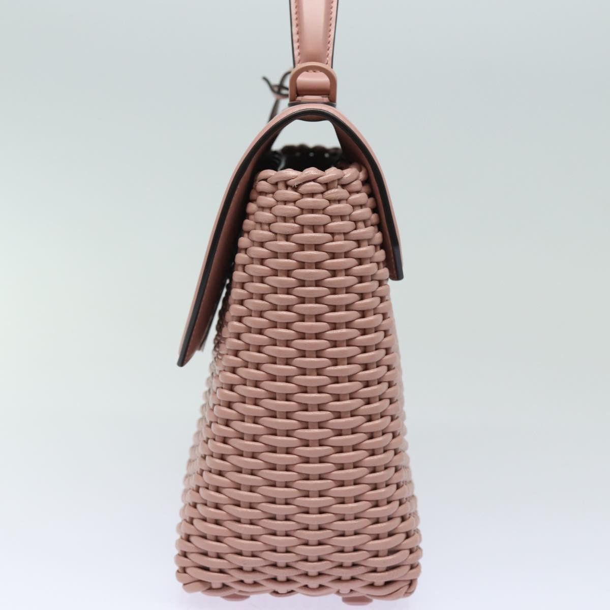Salvatore Ferragamo Gancini Pink Leather Shoulder Bag (Pre-Owned) Size ONE SIZE - 11 Thumbnail