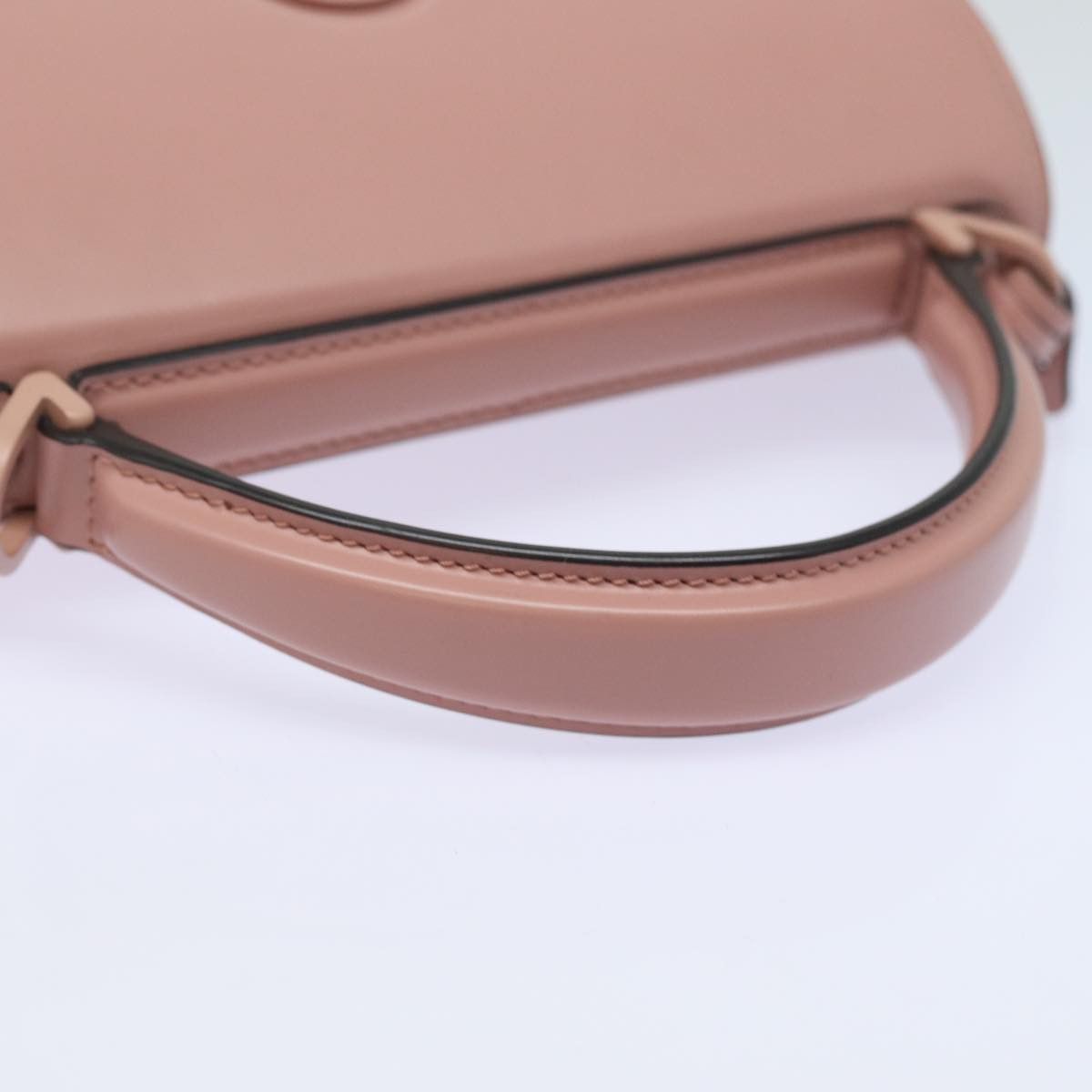 Salvatore Ferragamo Gancini Pink Leather Shoulder Bag (Pre-Owned) Size ONE SIZE - 12 Thumbnail