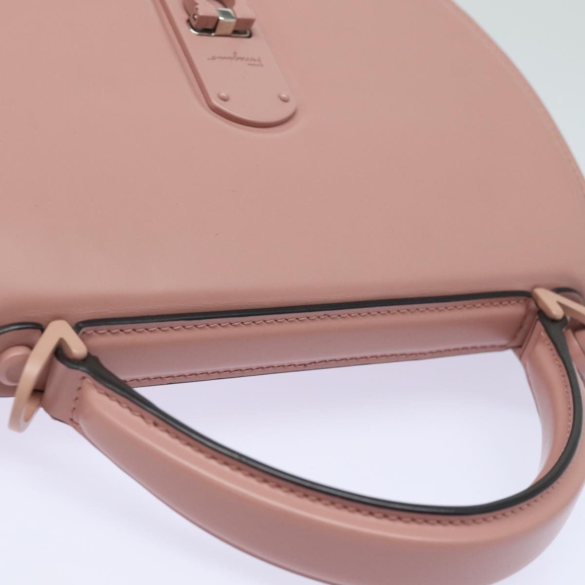 Salvatore Ferragamo Gancini Pink Leather Shoulder Bag (Pre-Owned) Size ONE SIZE - 4 Thumbnail