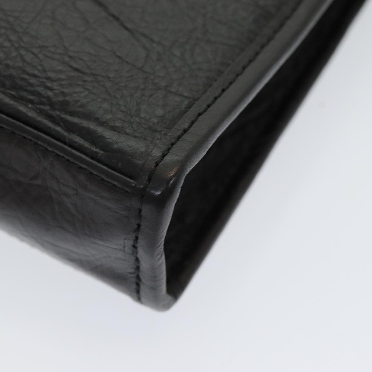 Burberry Black Leather Clutch Bag (Pre-Owned) Size ONE SIZE - 9 Thumbnail
