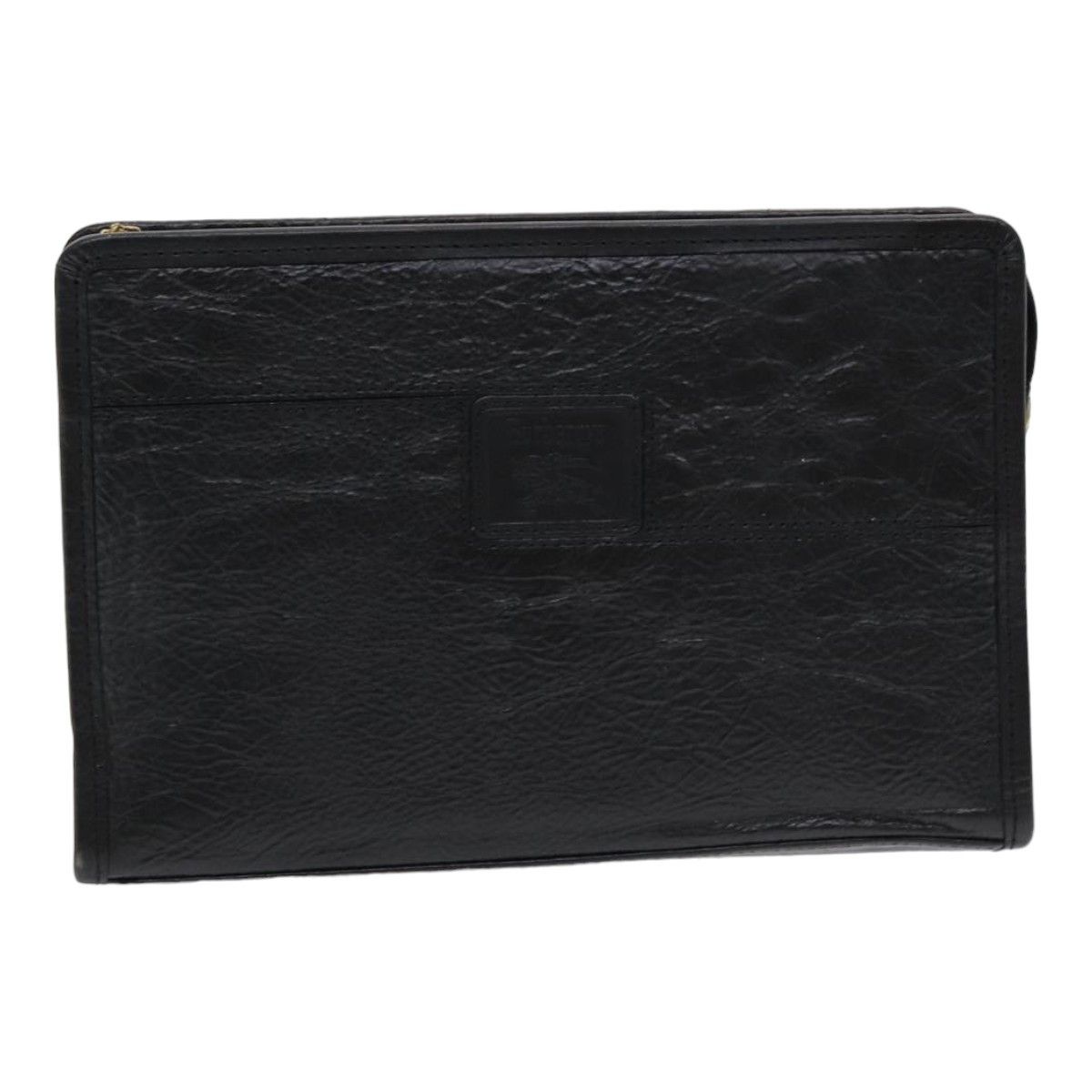 Burberry Black Leather Clutch Bag (Pre-Owned) Size ONE SIZE - 10 Thumbnail