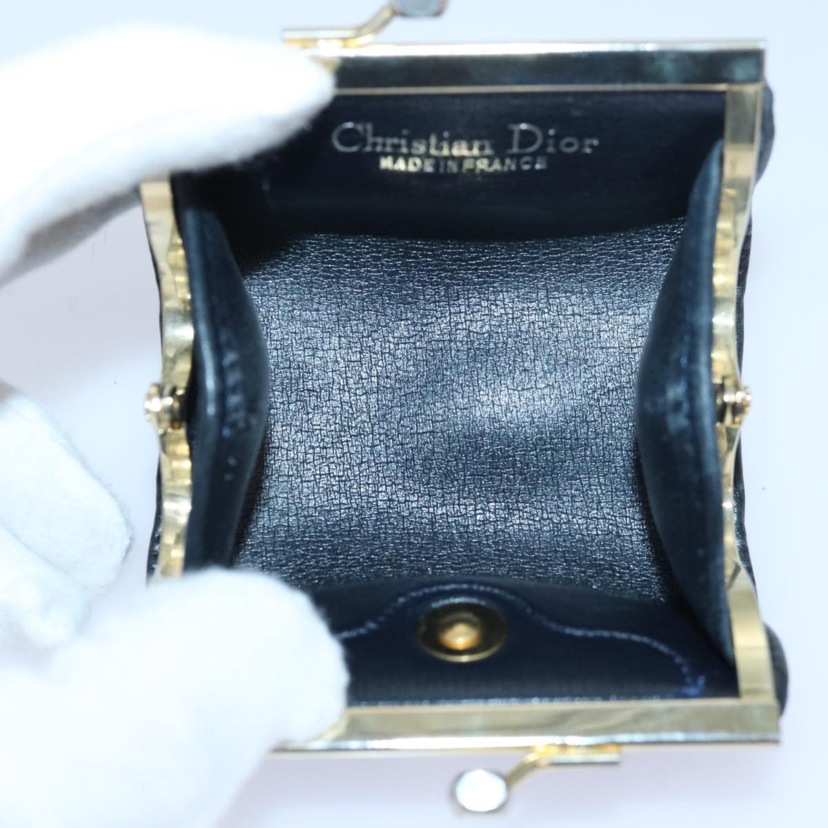Dior Navy Canvas Wallet (Pre-Owned) Size ONE SIZE - 5 Thumbnail