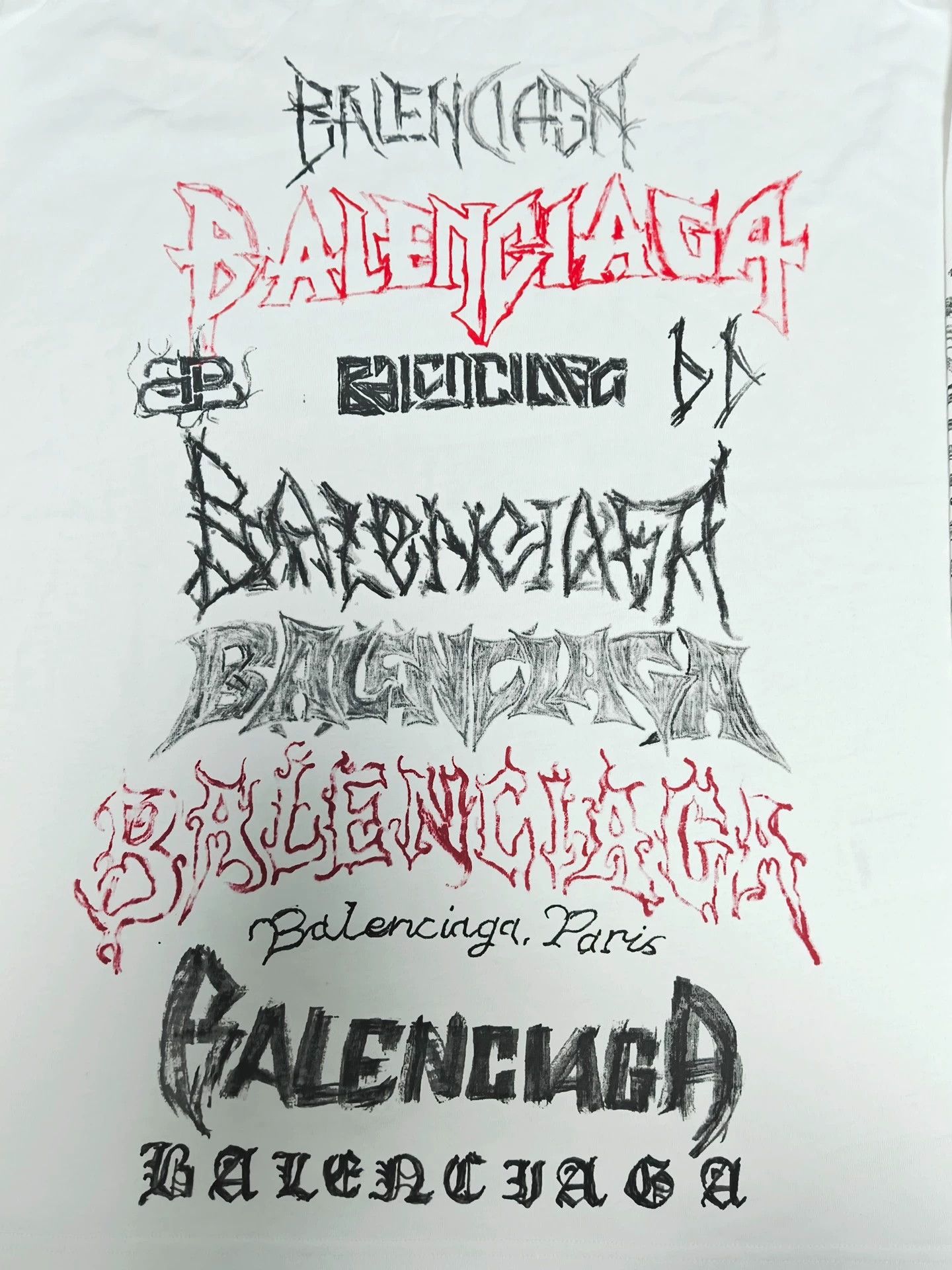 Balenciaga Balenciaga 24SS diy mental the Year of the Loong opium graffiti long sleeve Size US S / EU 44-46 / 1 - 4 Thumbnail